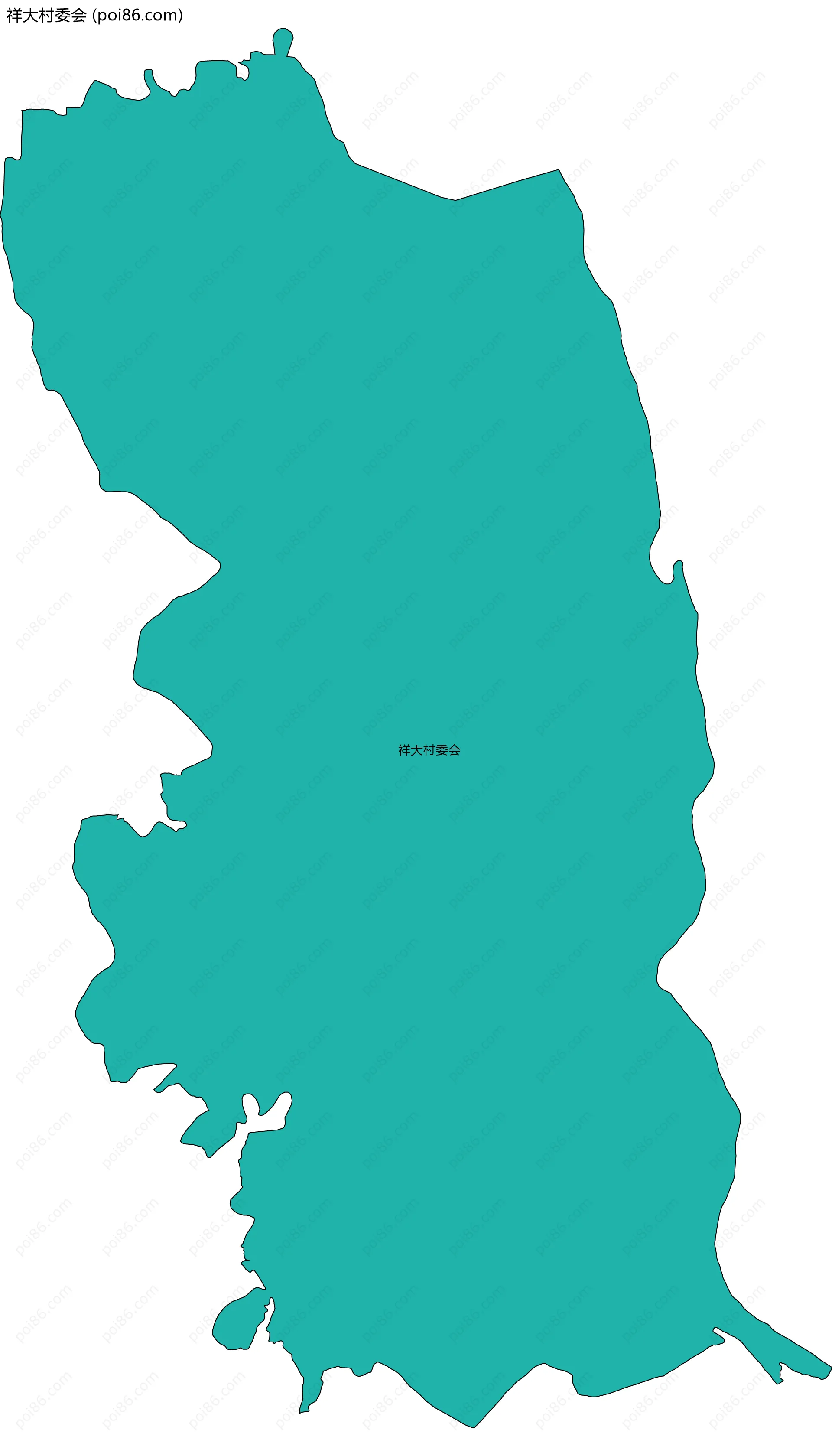 祥大村委会边界地图