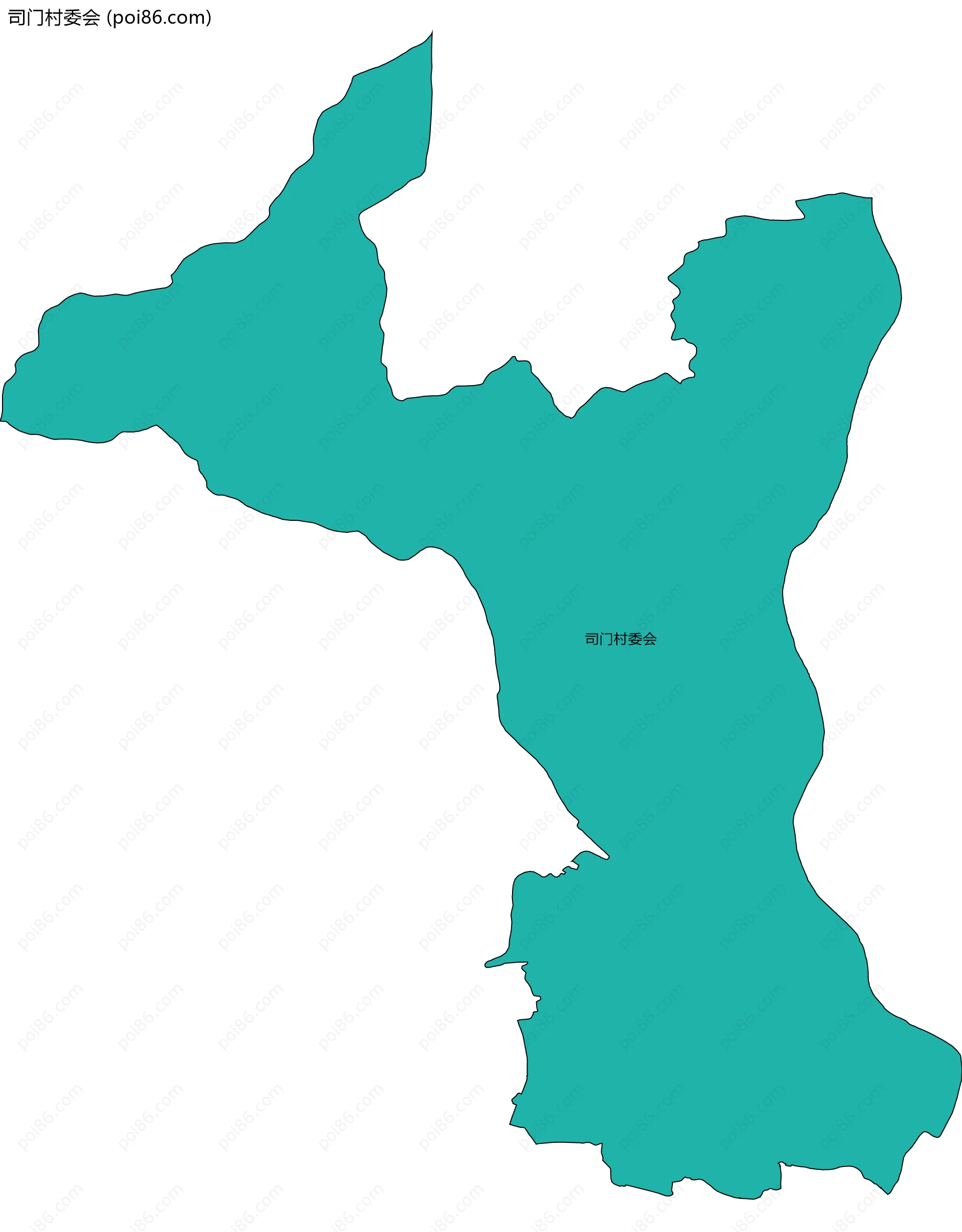 司门村委会边界地图