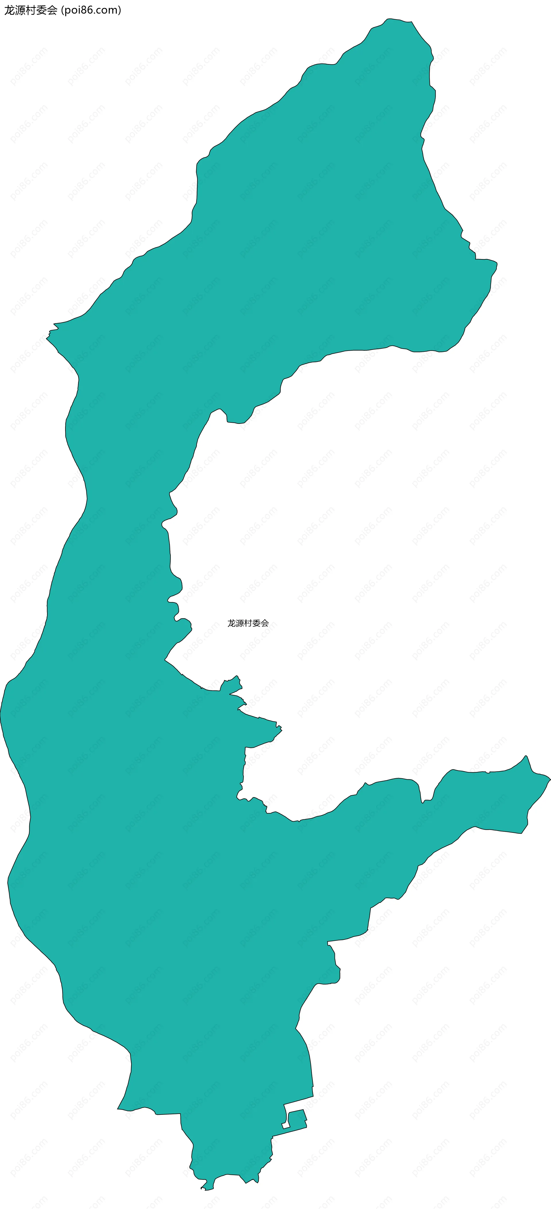 龙源村委会边界地图