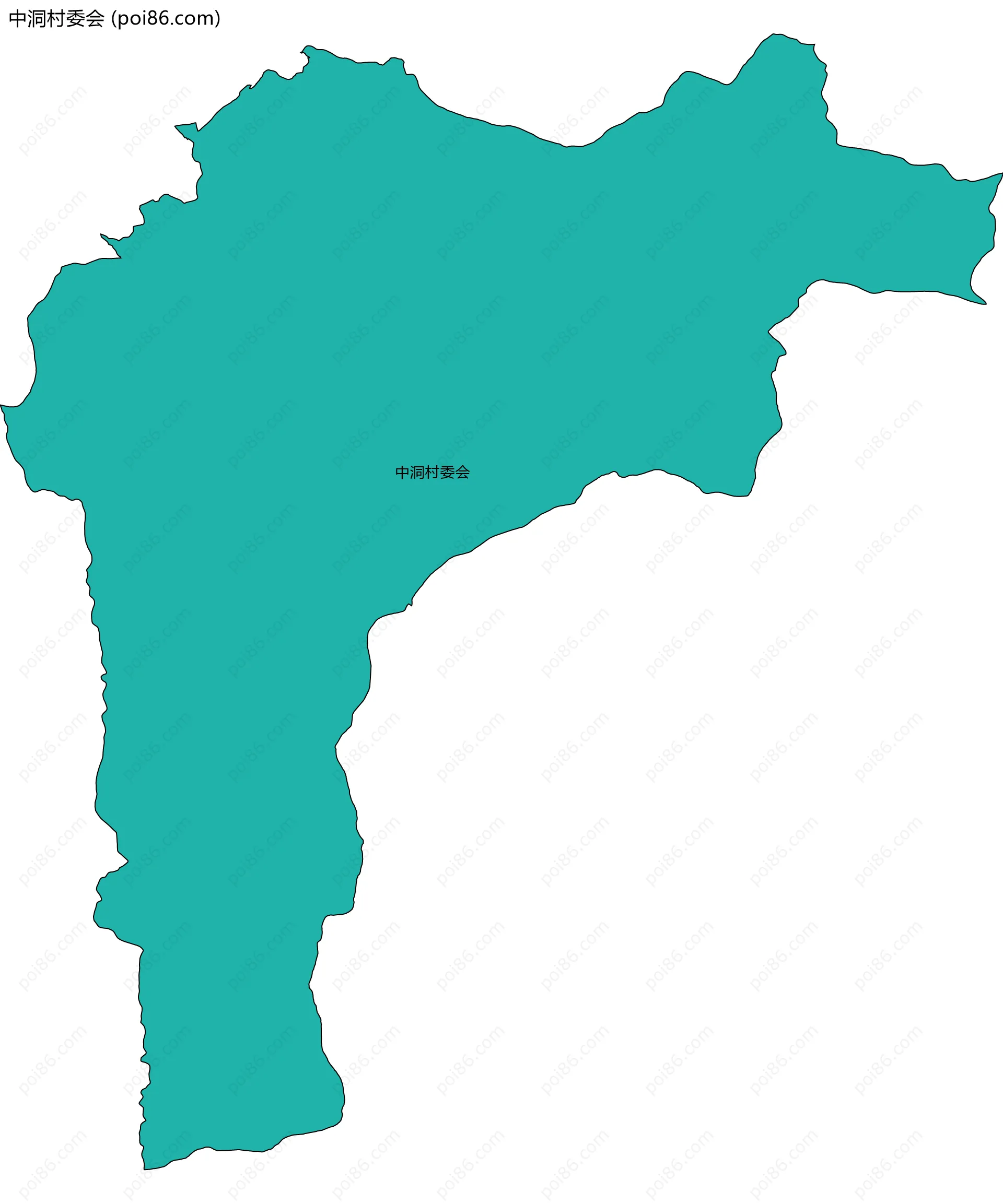 中洞村委会边界地图