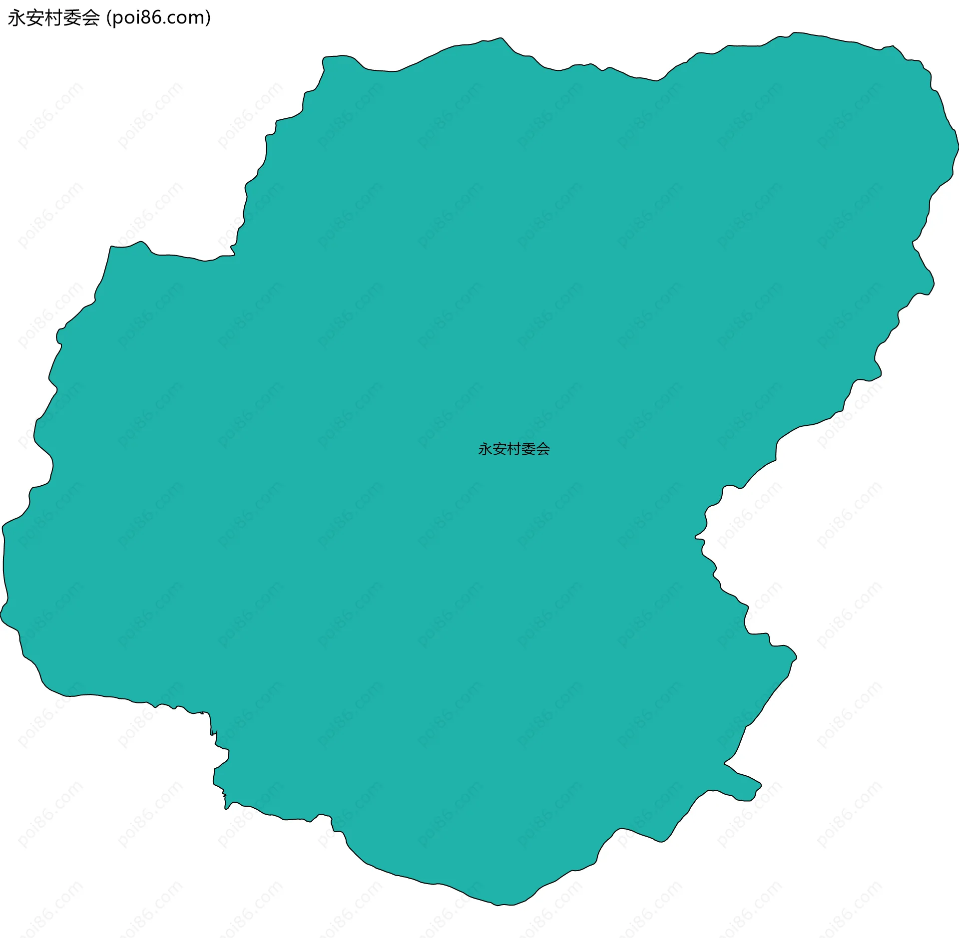 永安村委会边界地图