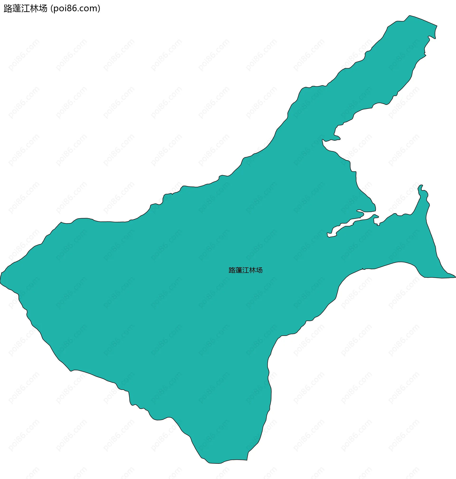 路蓬江林场边界地图