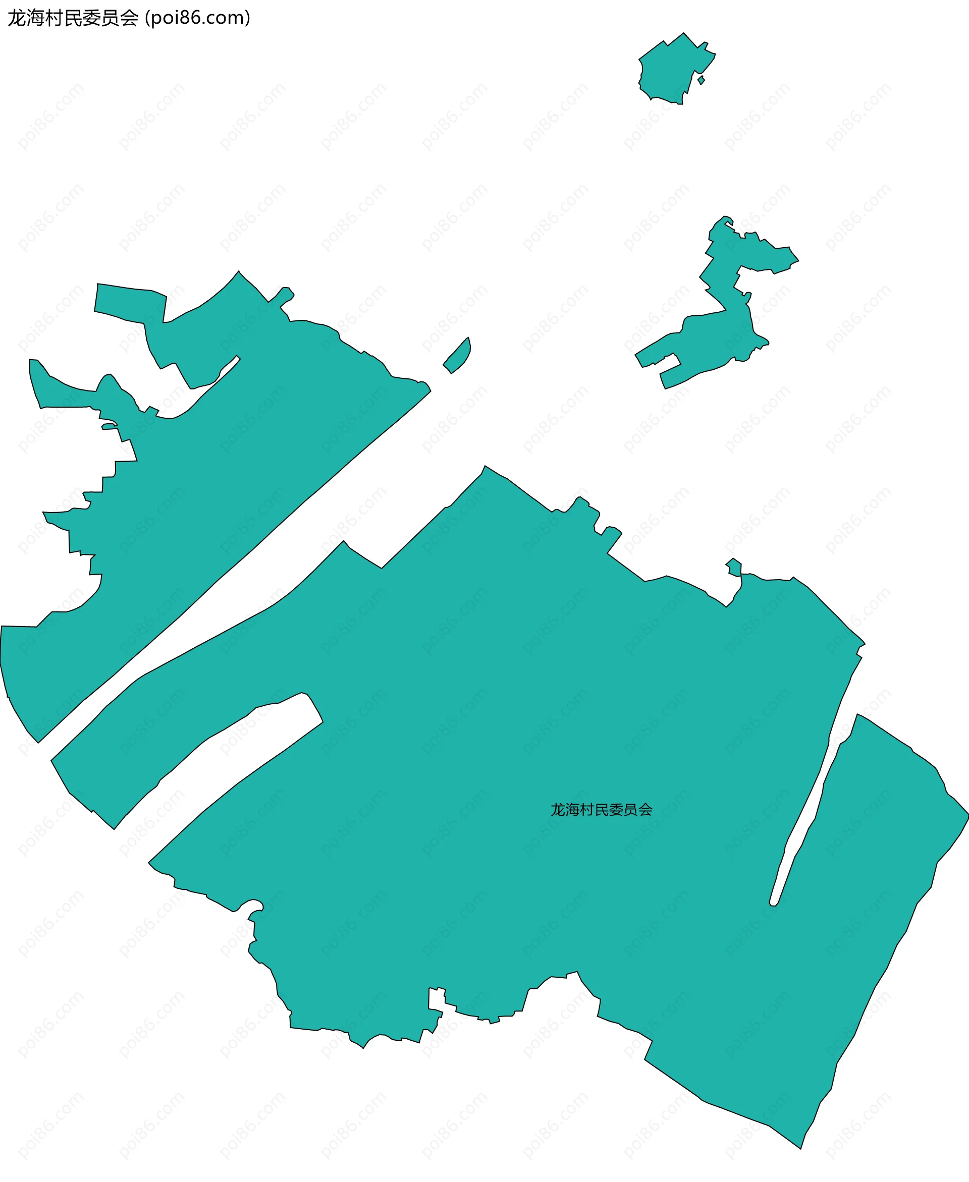 龙海村民委员会边界地图