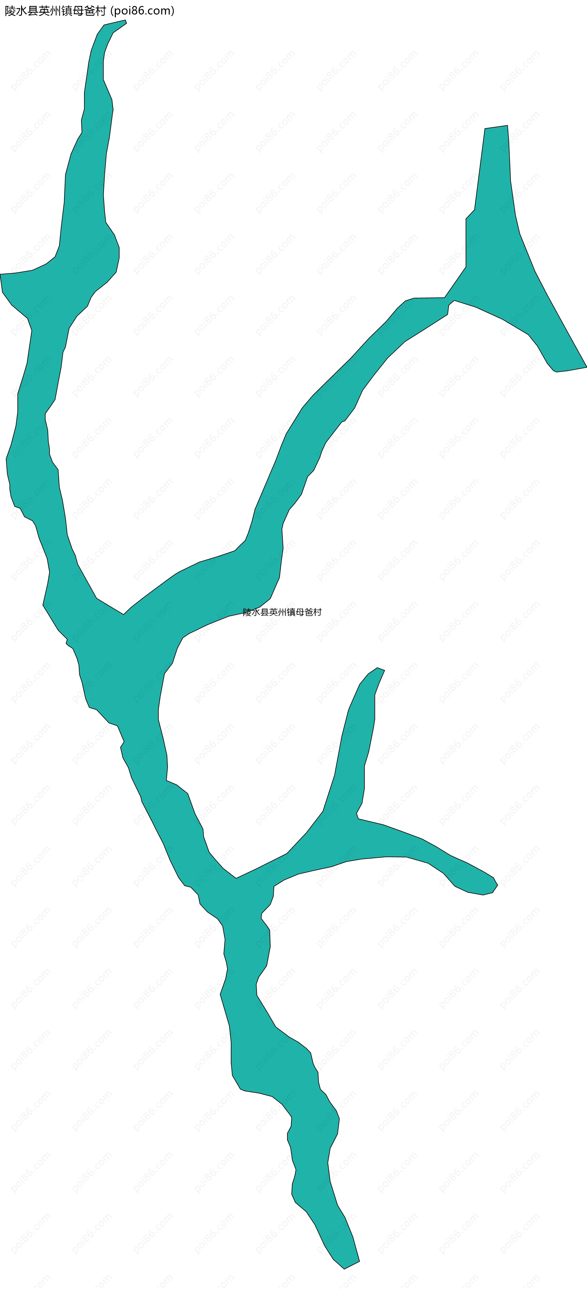 陵水县英州镇母爸村边界地图