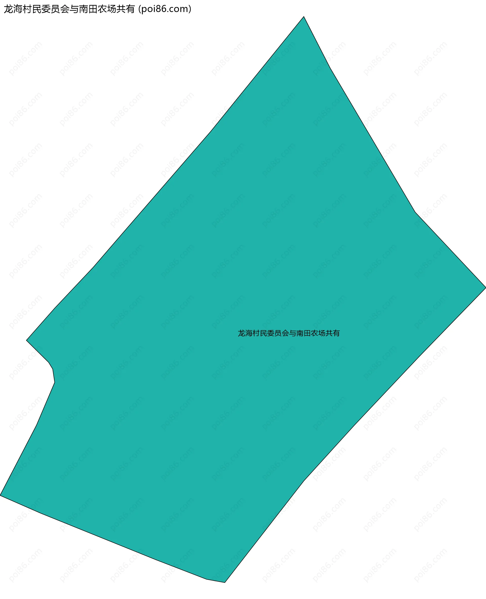 龙海村民委员会与南田农场共有边界地图