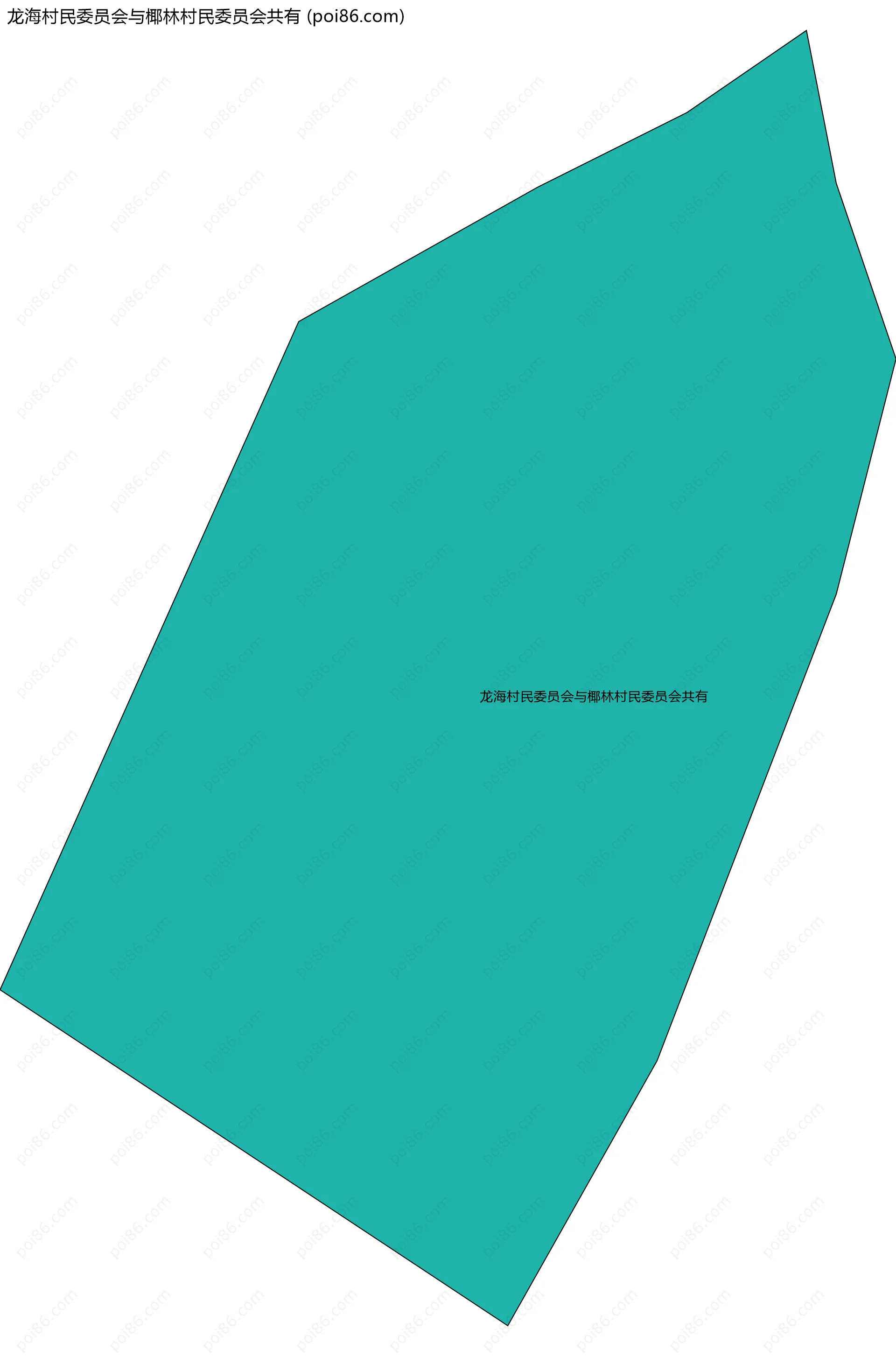 龙海村民委员会与椰林村民委员会共有边界地图