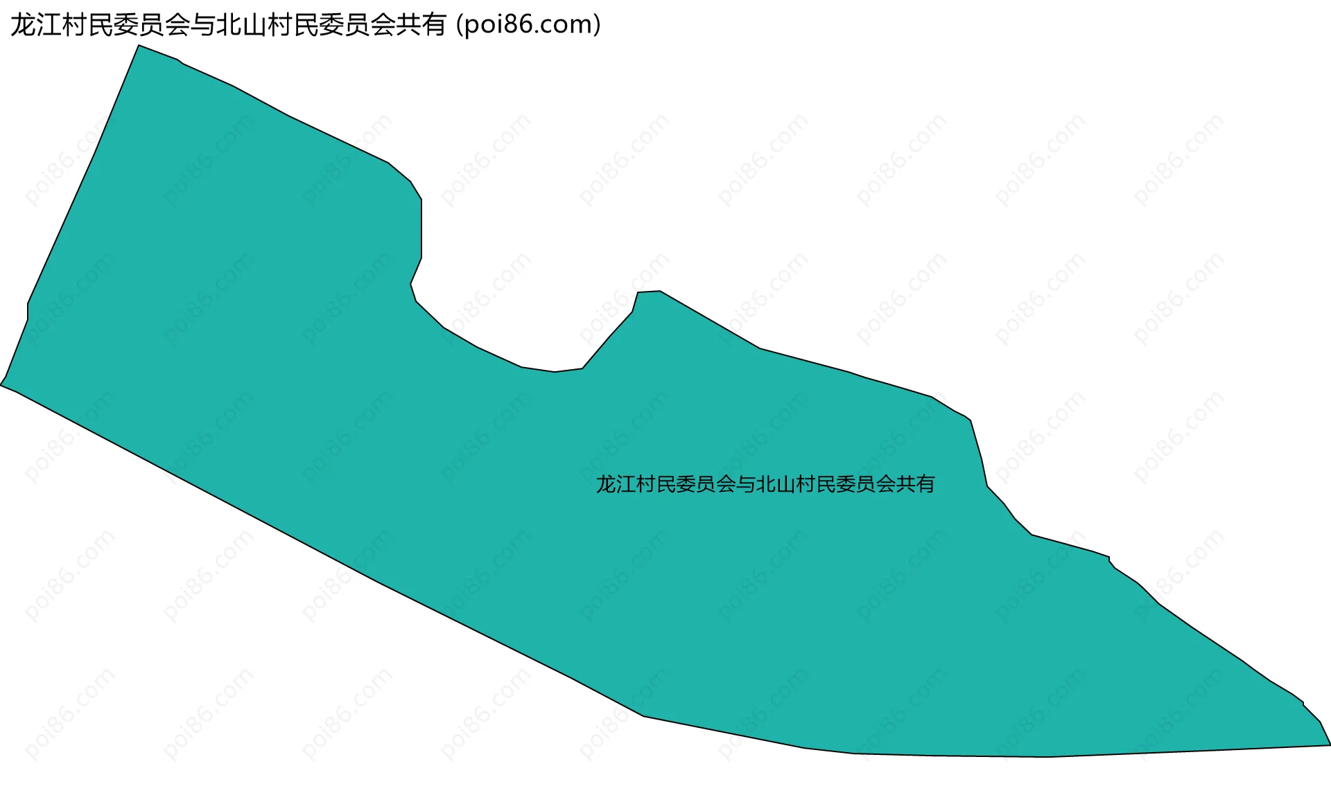 龙江村民委员会与北山村民委员会共有边界地图