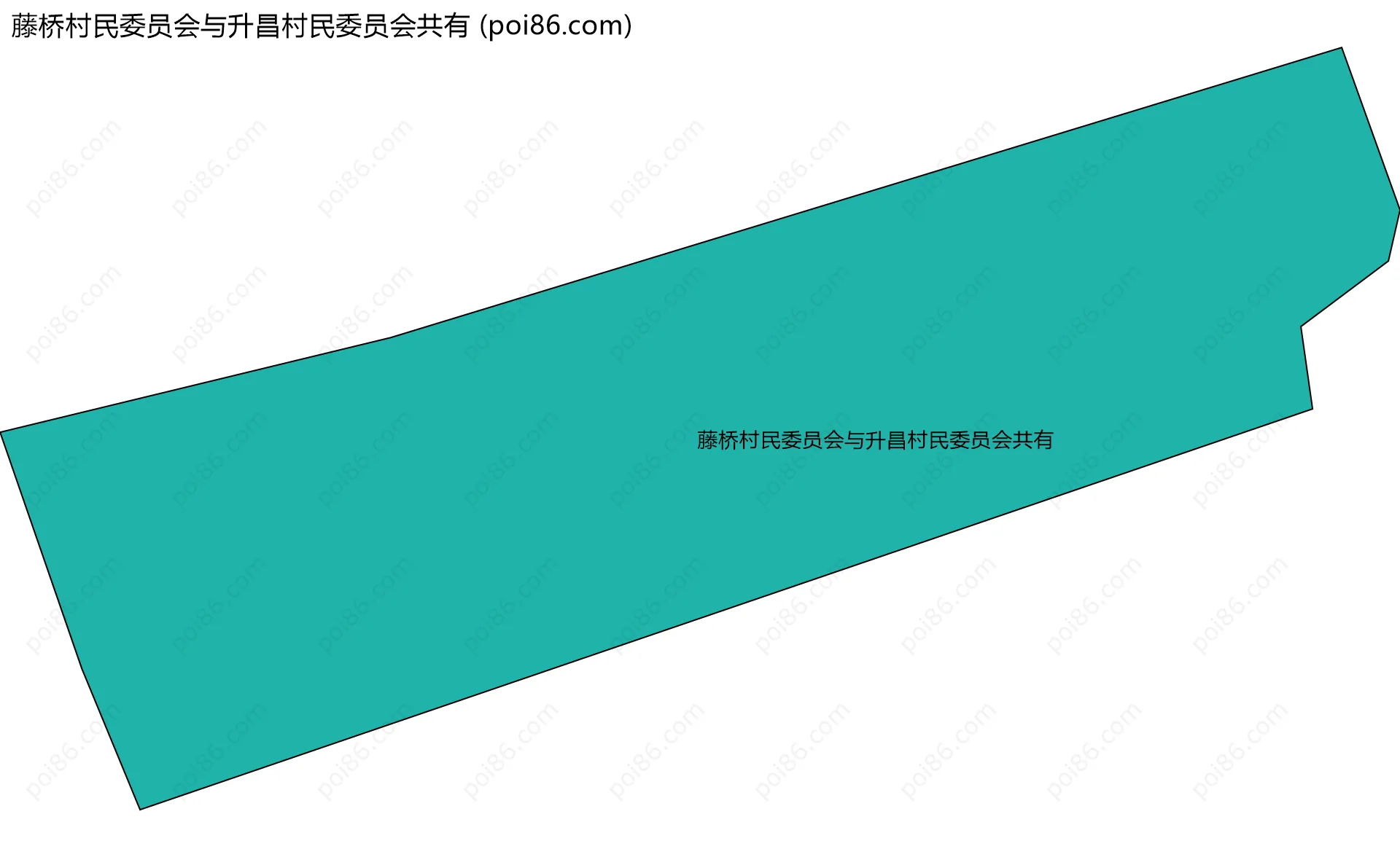 藤桥村民委员会与升昌村民委员会共有边界地图