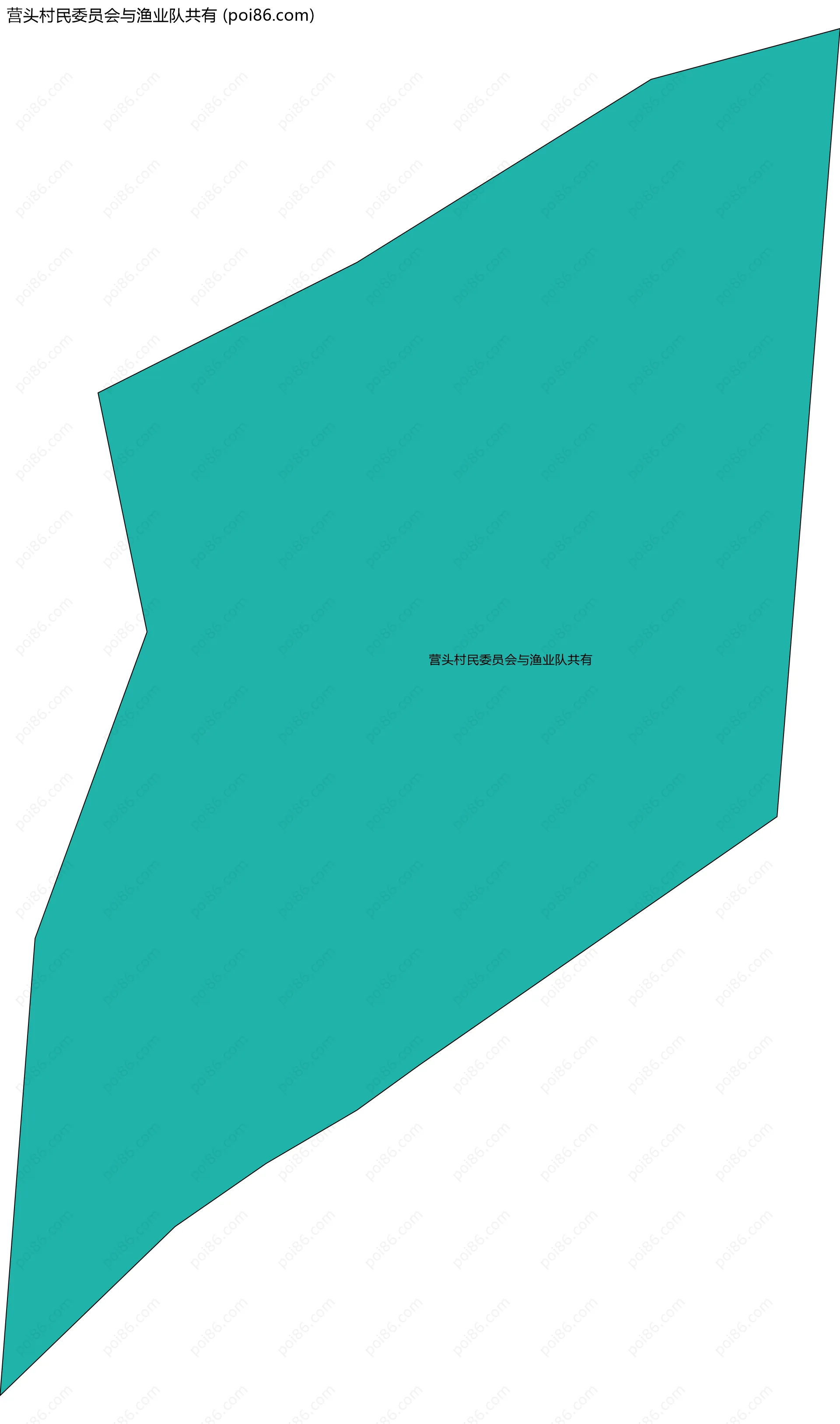 营头村民委员会与渔业队共有边界地图
