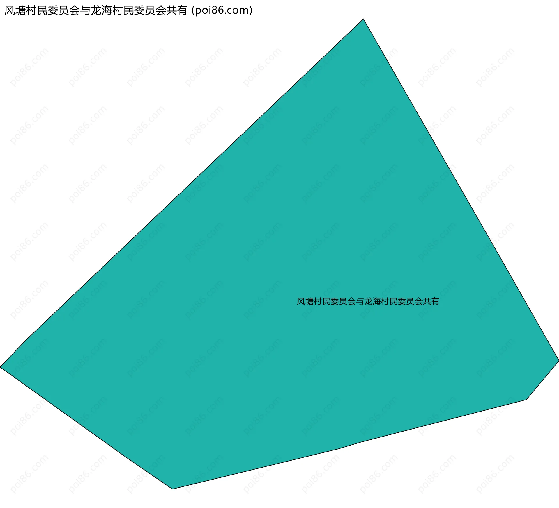 风塘村民委员会与龙海村民委员会共有边界地图