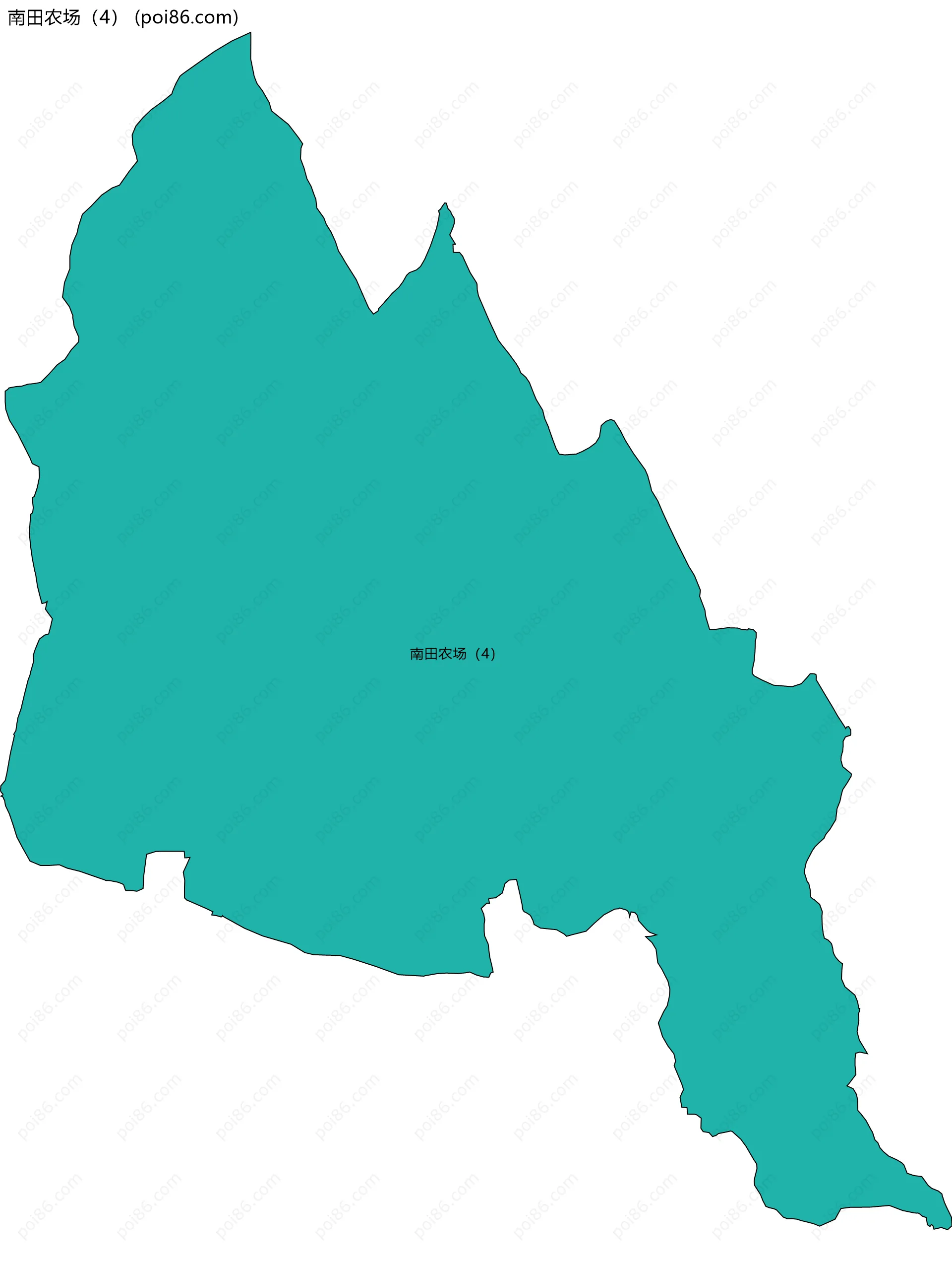 南田农场（4）边界地图