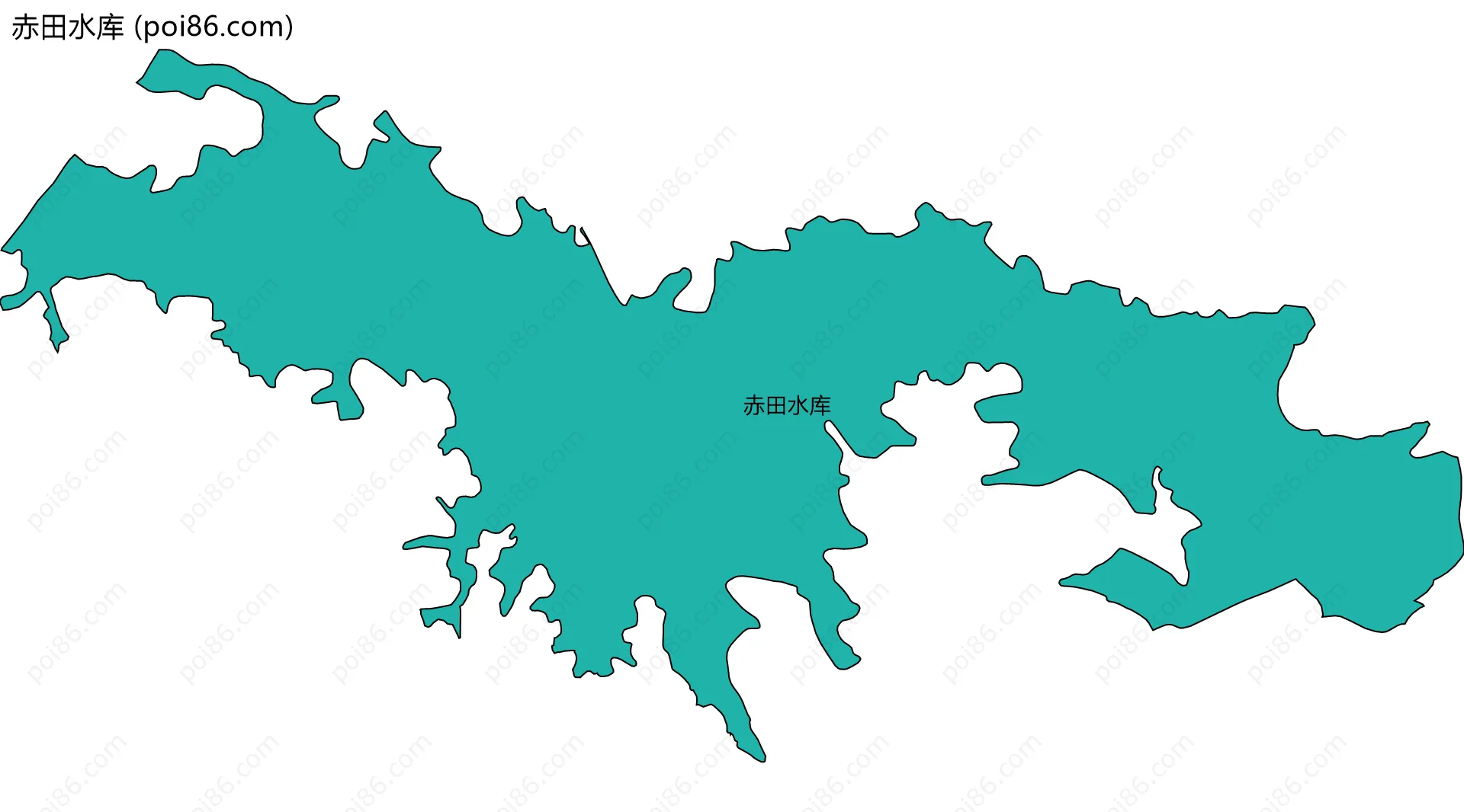 赤田水库边界地图