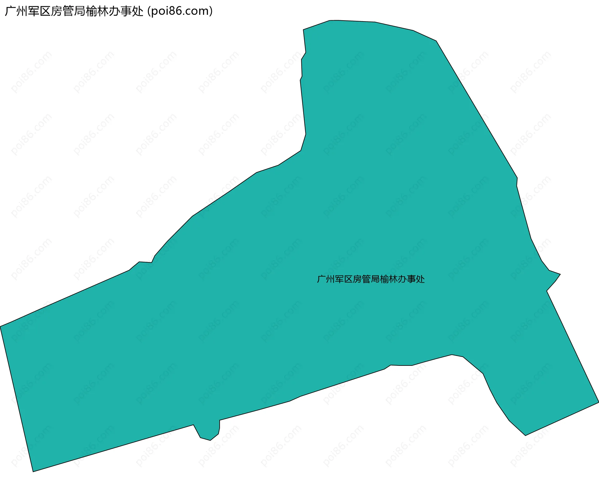 广州军区房管局榆林办事处边界地图