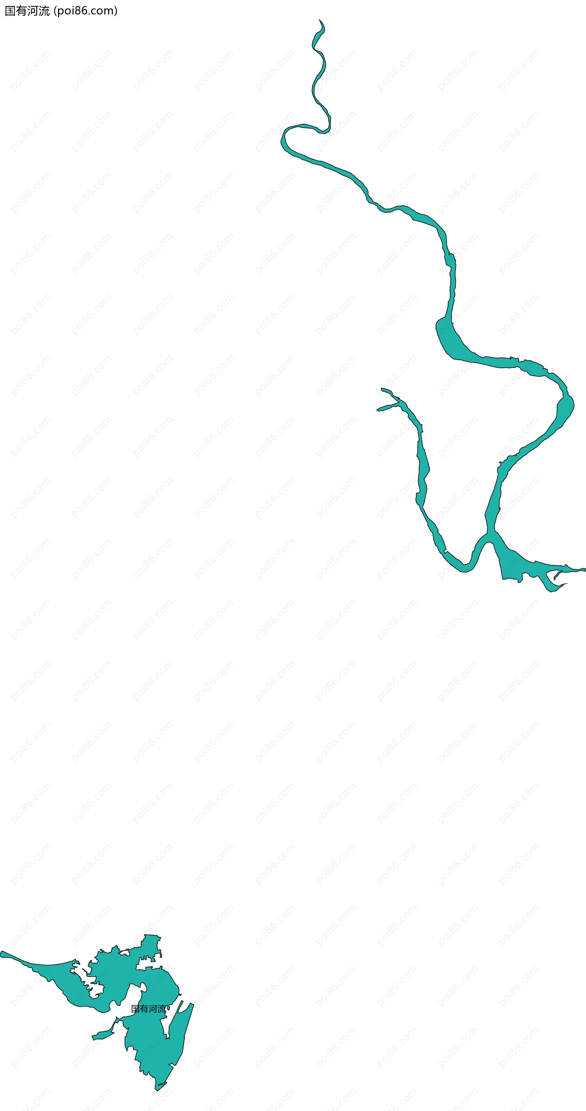 国有河流边界地图