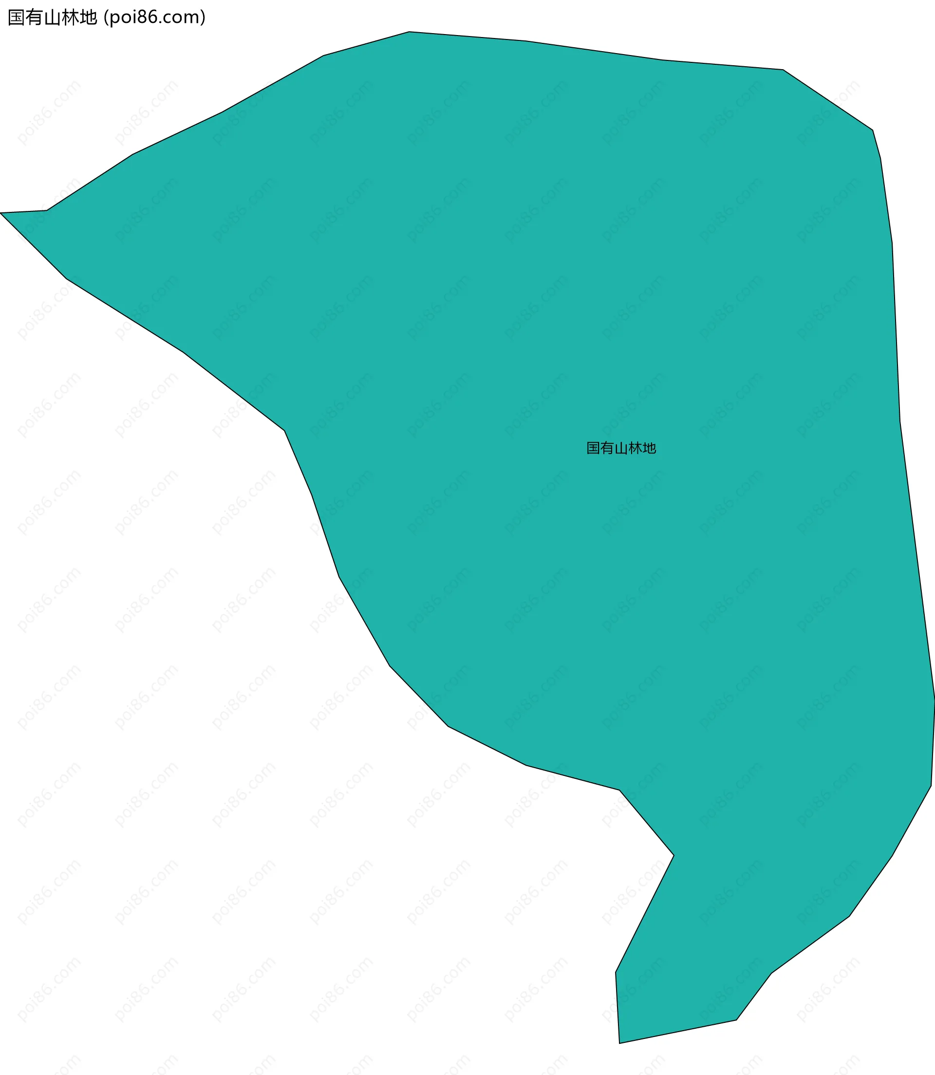 国有山林地边界地图