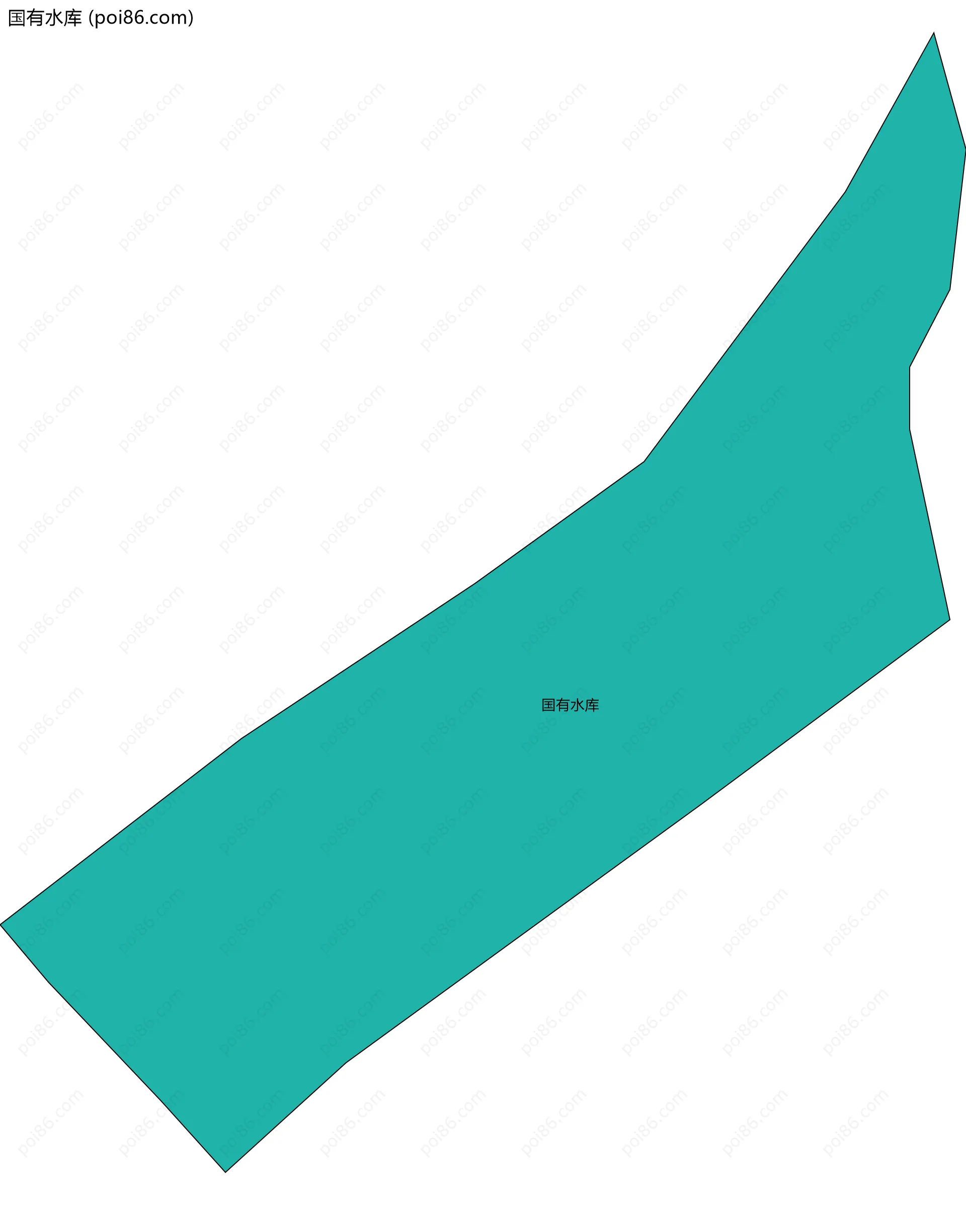 国有水库边界地图