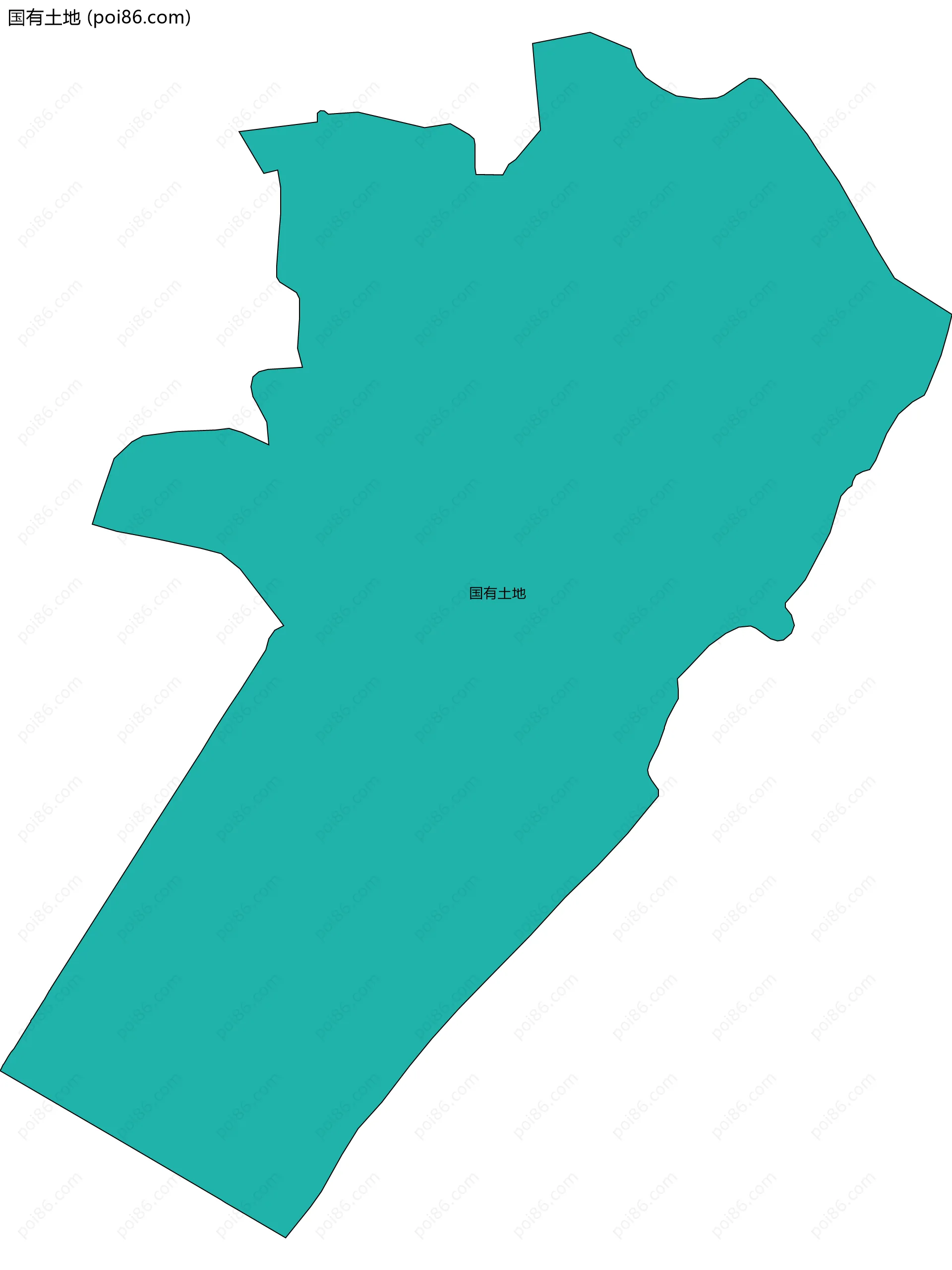 国有土地边界地图