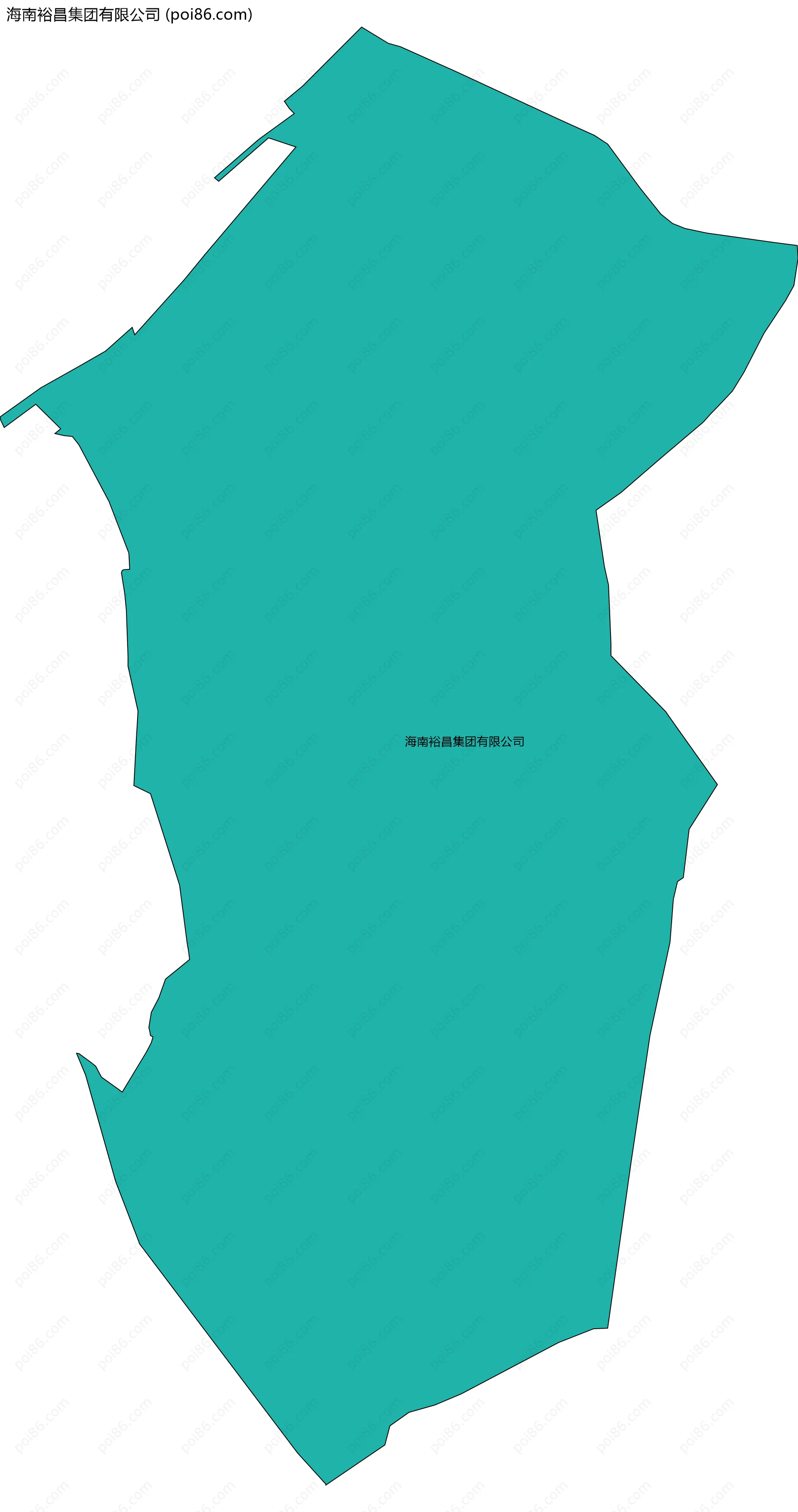 海南裕昌集团有限公司边界地图