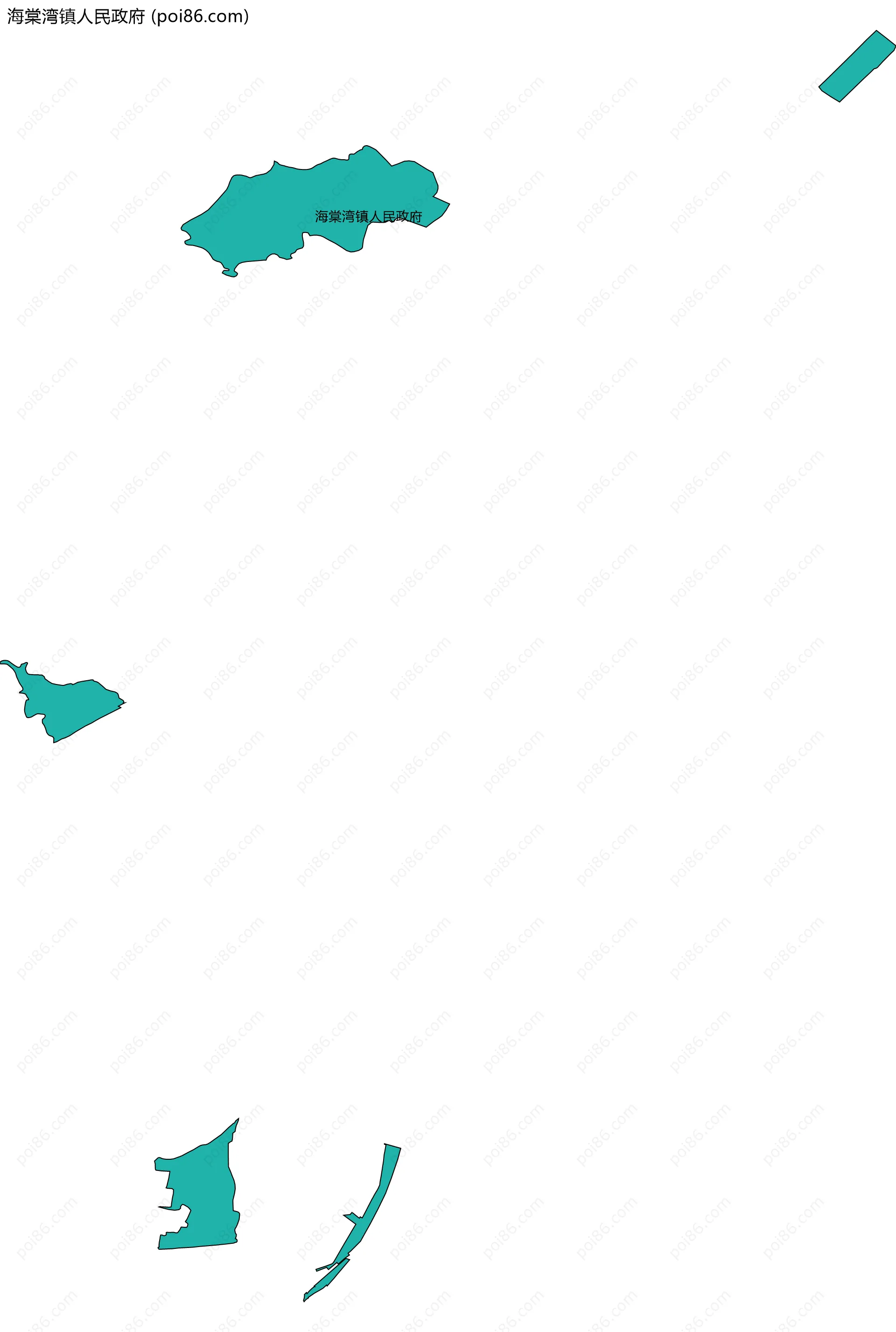 海棠湾镇人民政府边界地图