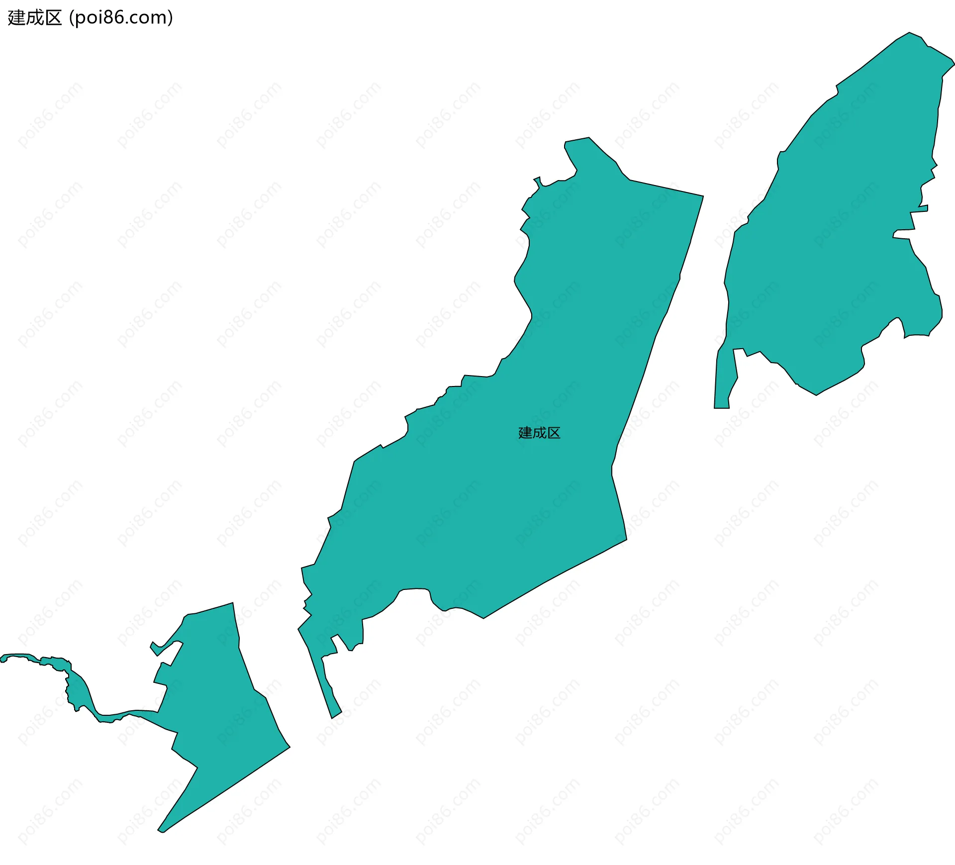 建成区边界地图