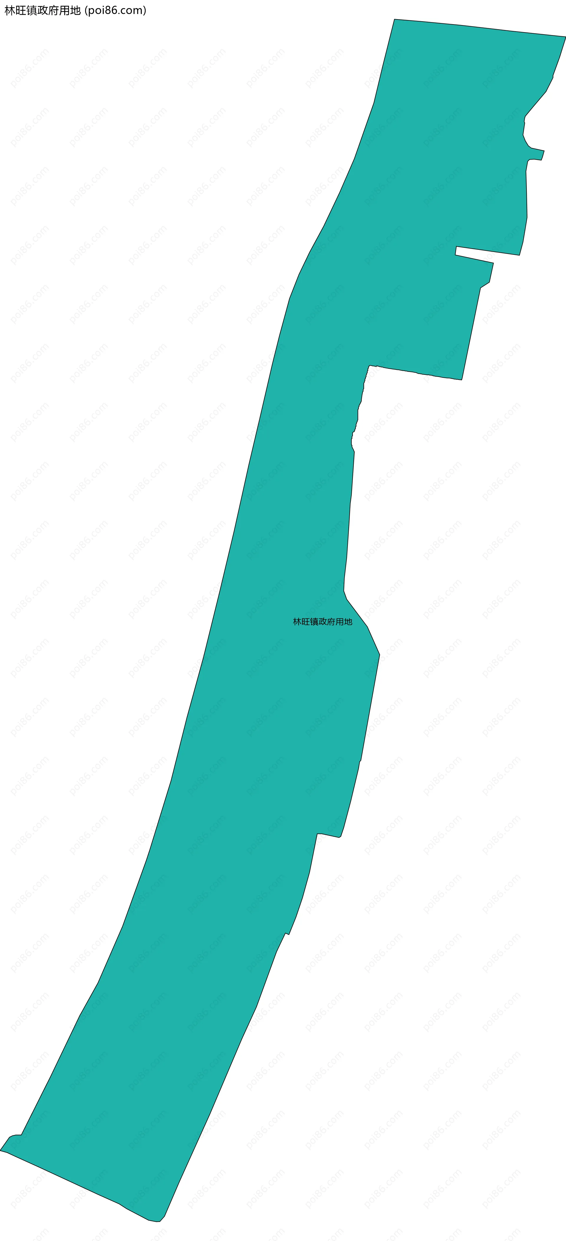 林旺镇政府用地边界地图
