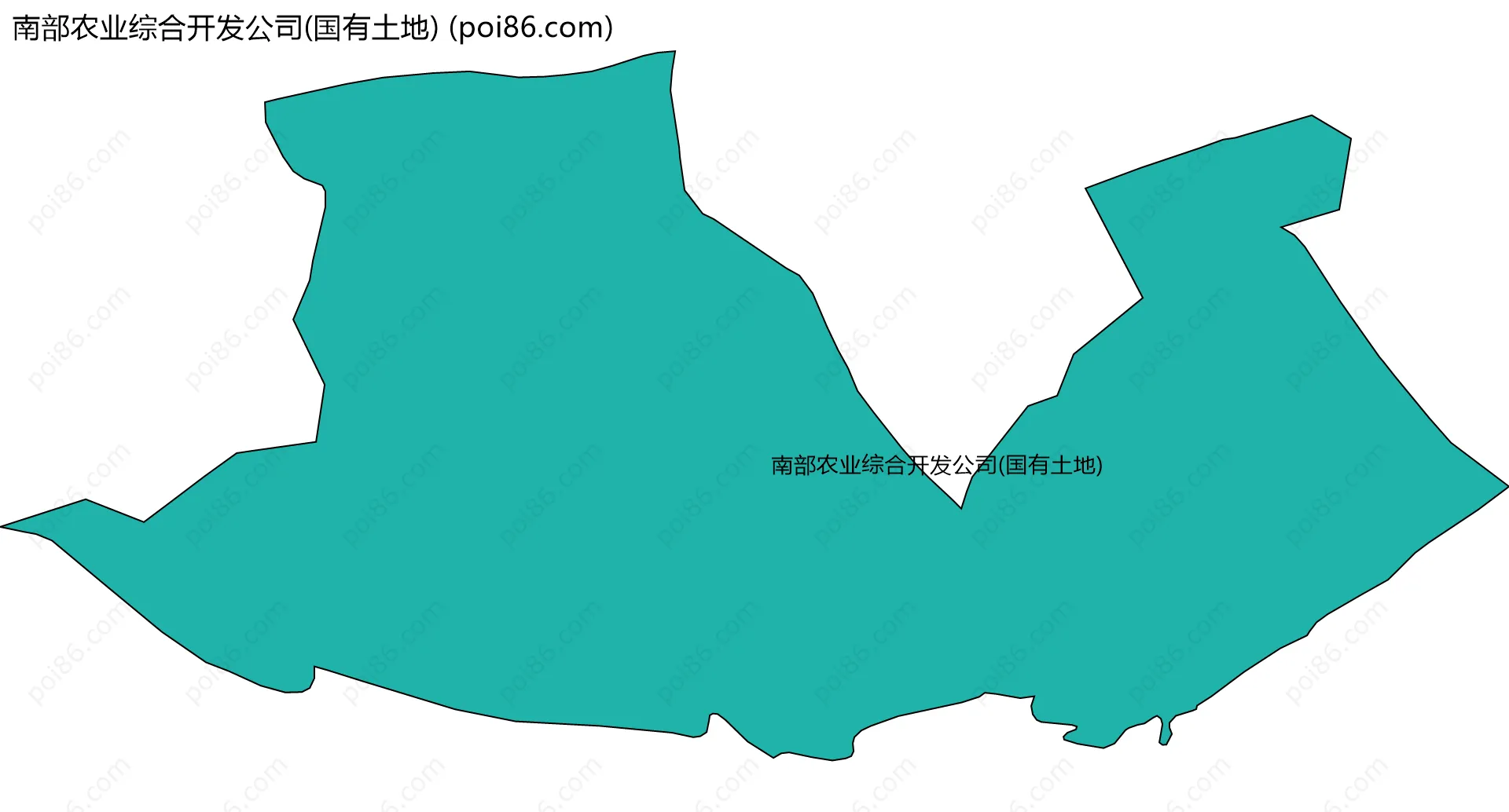 南部农业综合开发公司(国有土地)边界地图