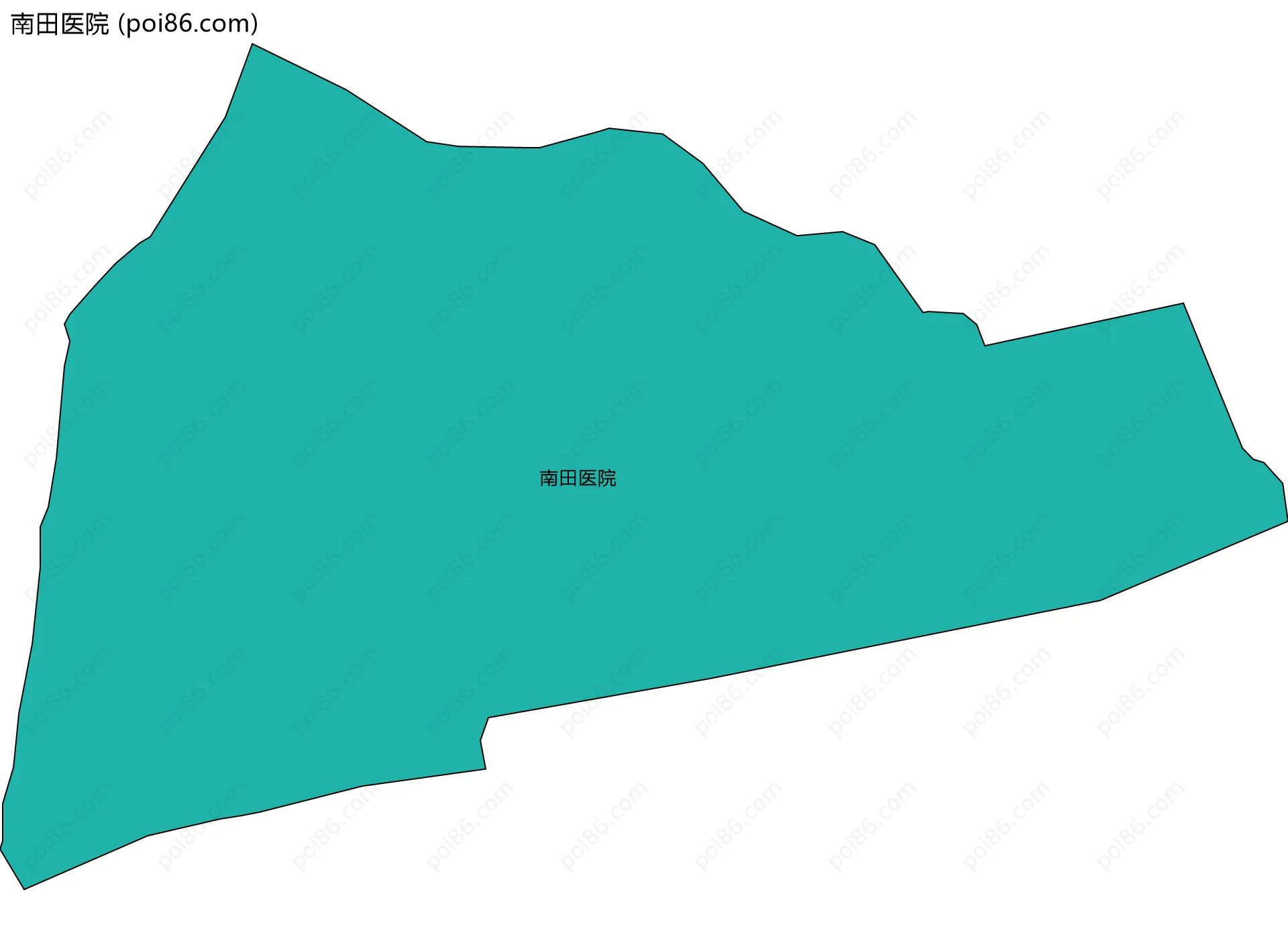 南田医院边界地图