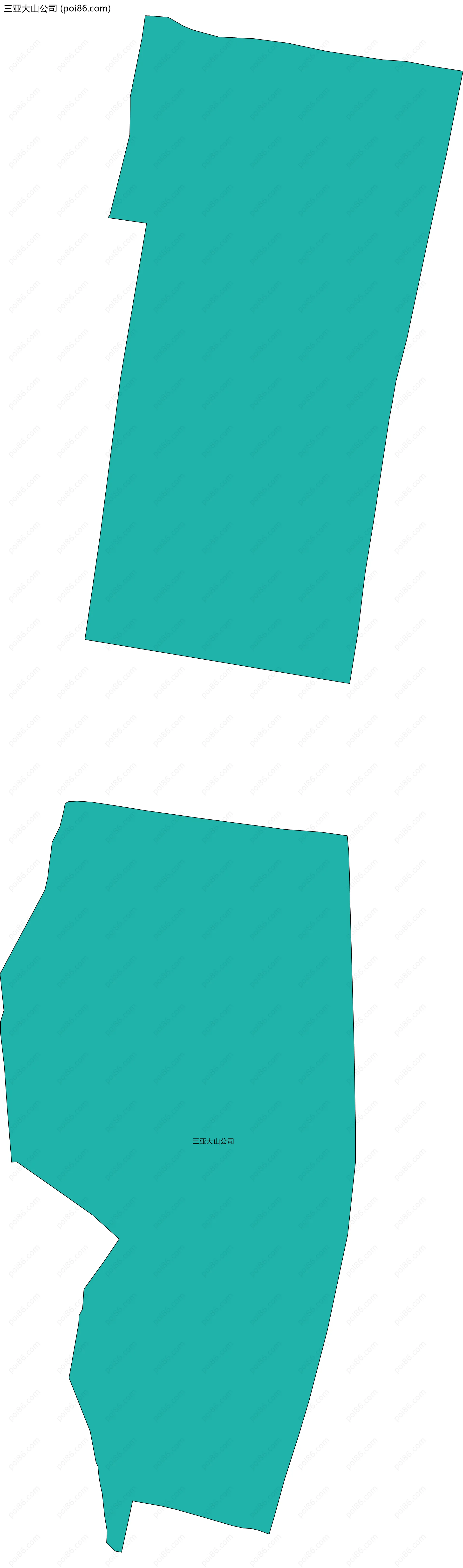 三亚大山公司边界地图