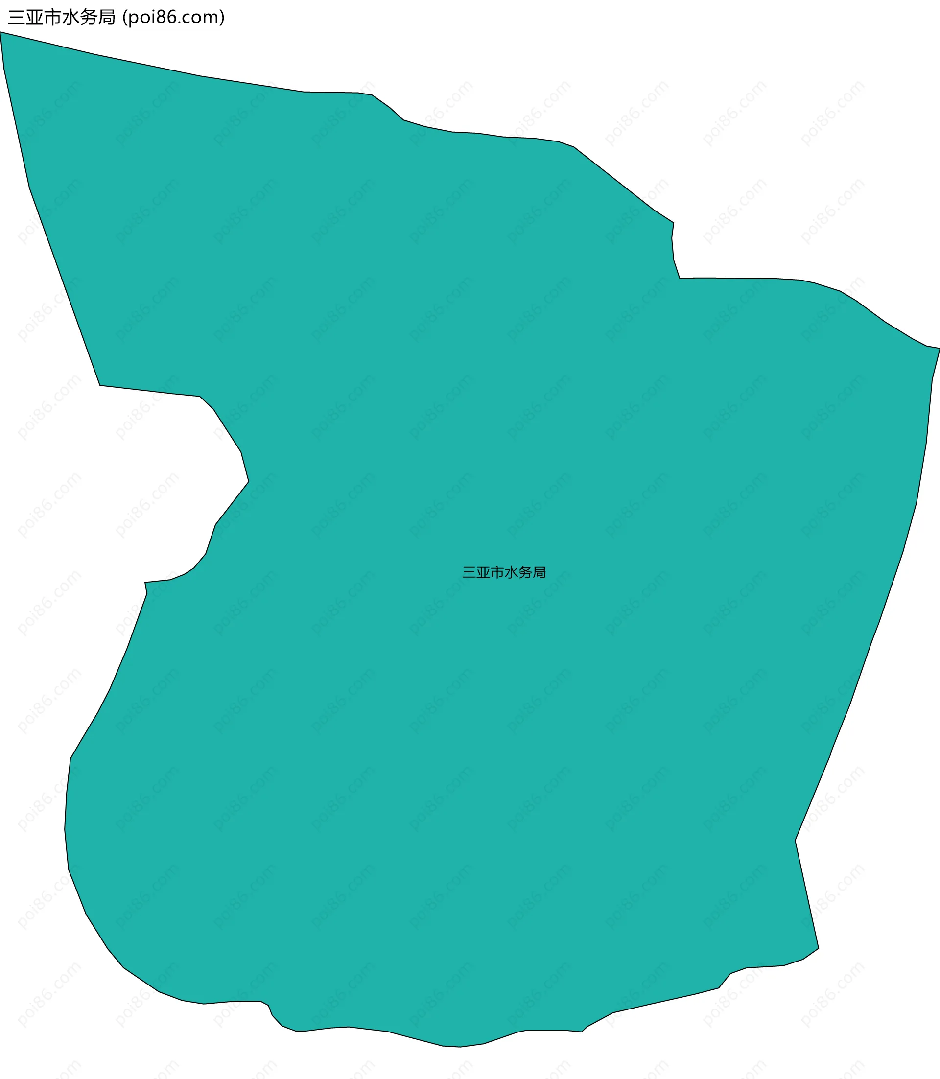 三亚市水务局边界地图