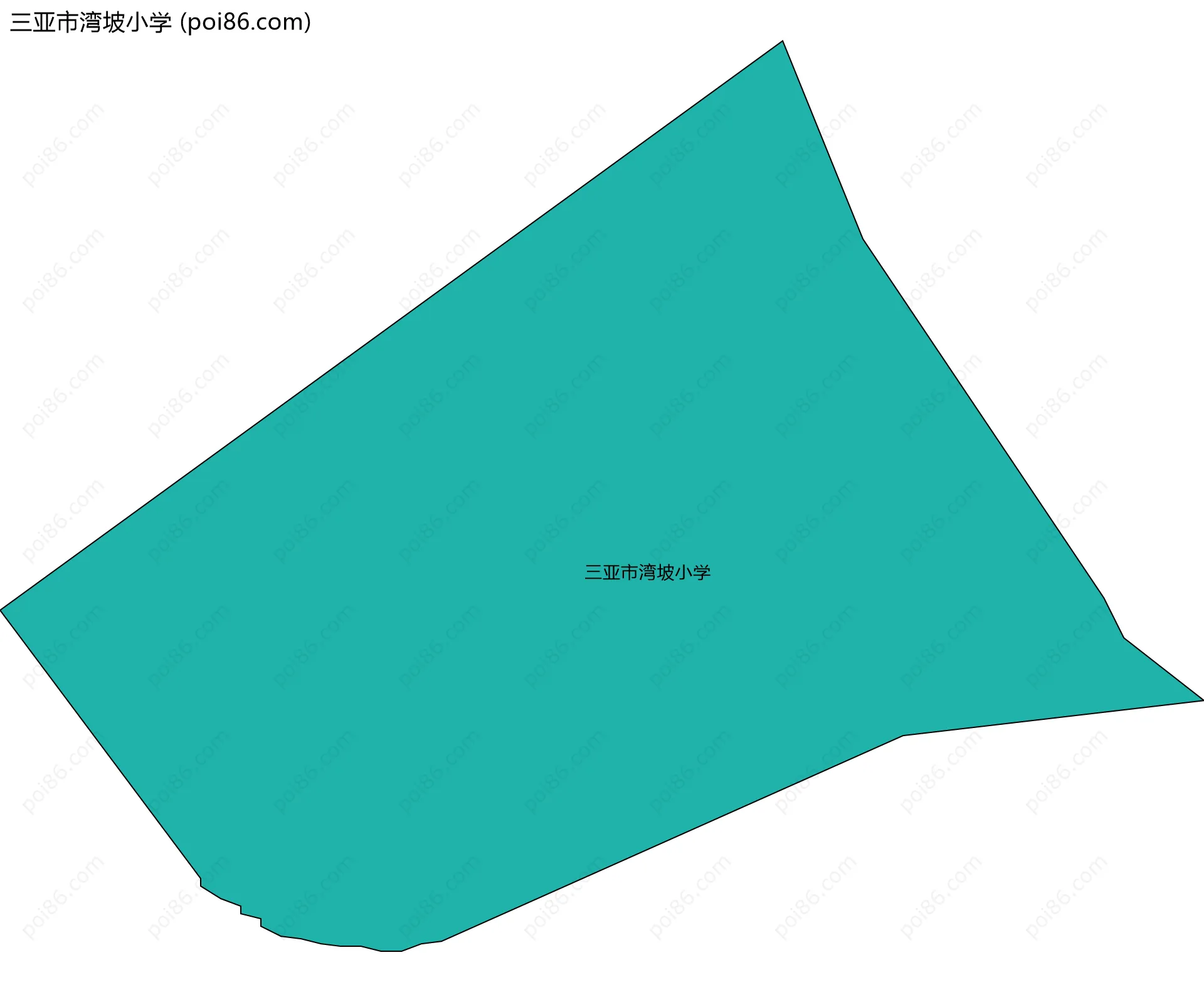 三亚市湾坡小学边界地图