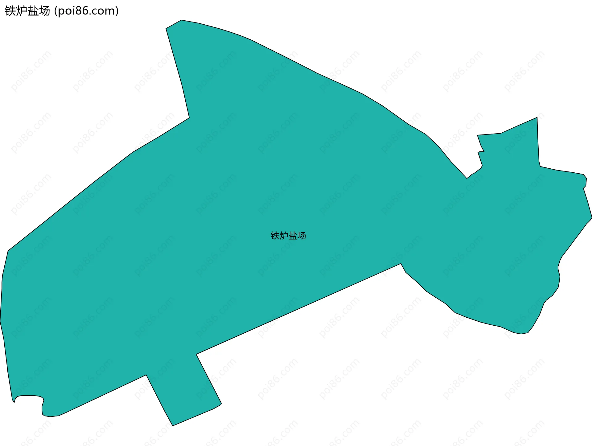 铁炉盐场边界地图