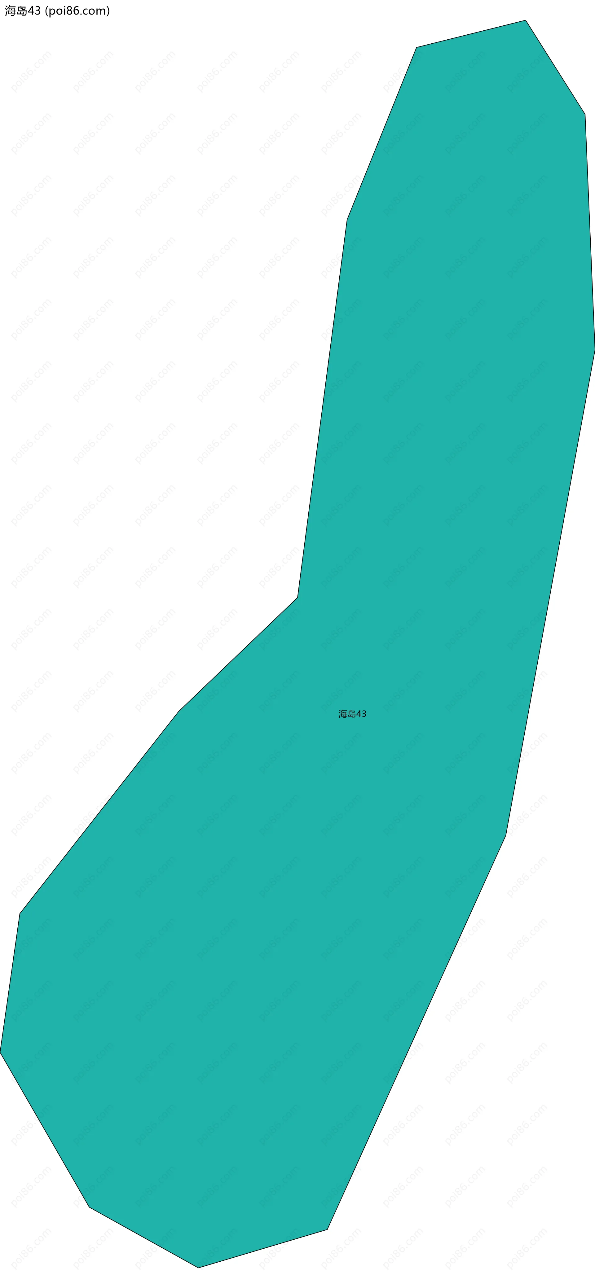 海岛43边界地图