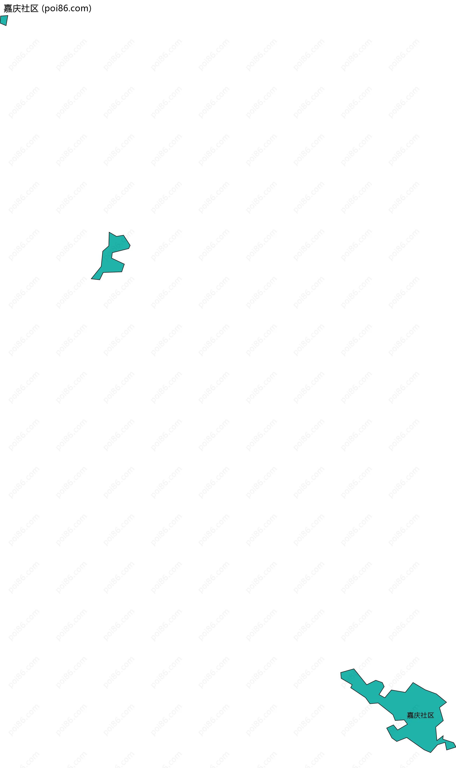嘉庆社区边界地图