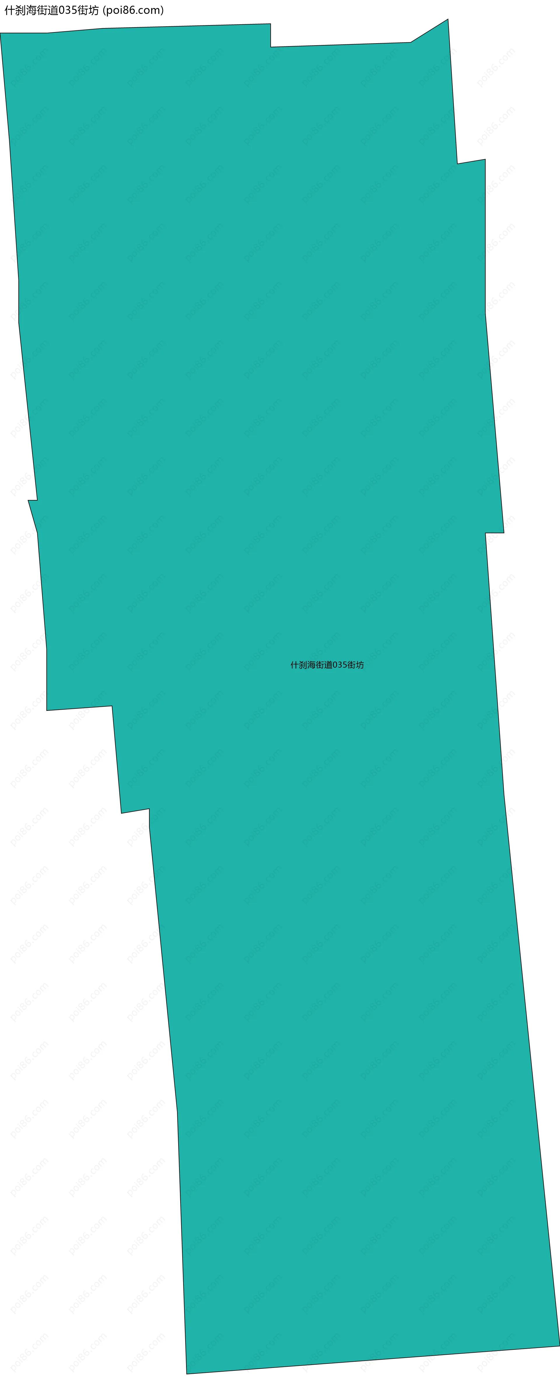 什刹海街道035街坊边界地图