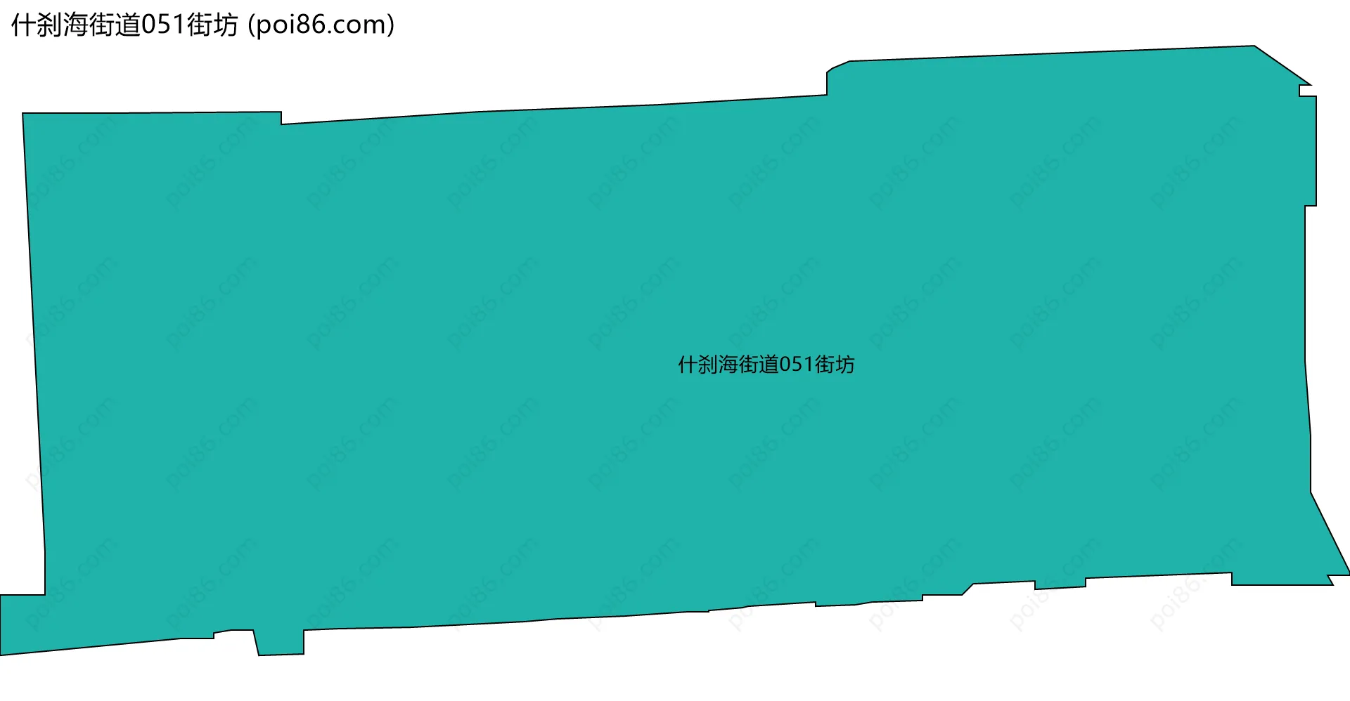 什刹海街道051街坊边界地图
