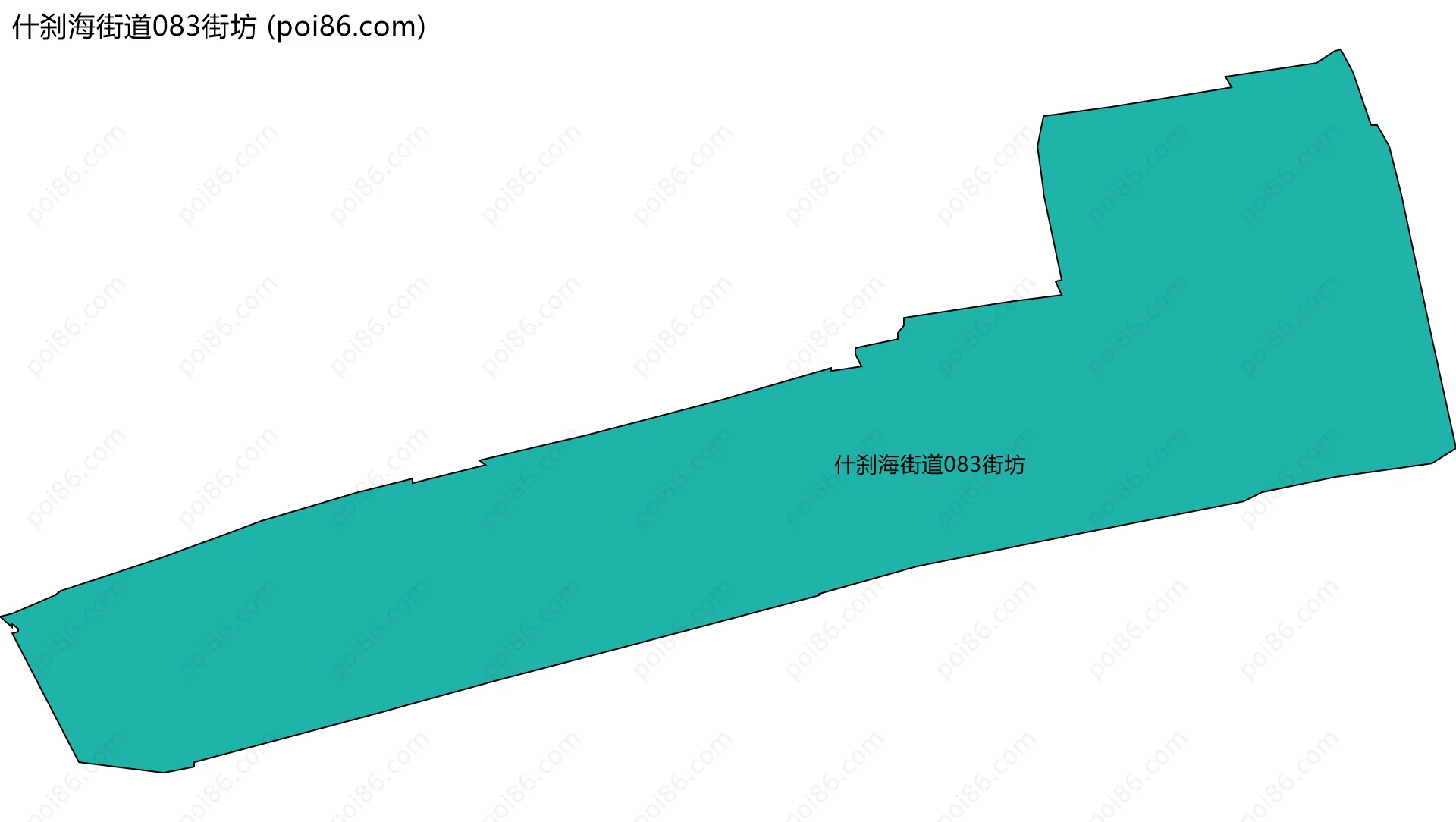 什刹海街道083街坊边界地图