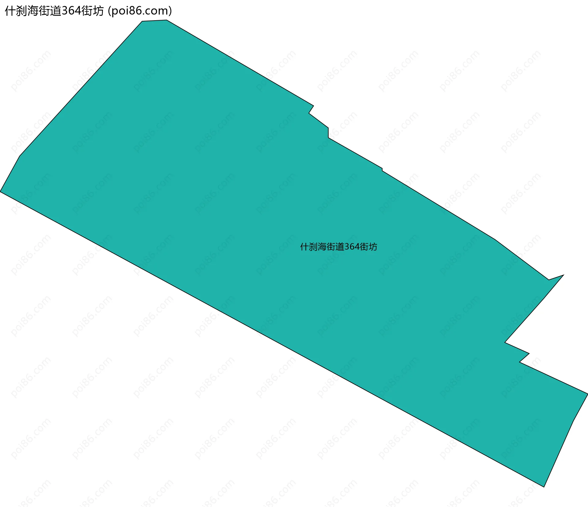 什刹海街道364街坊边界地图