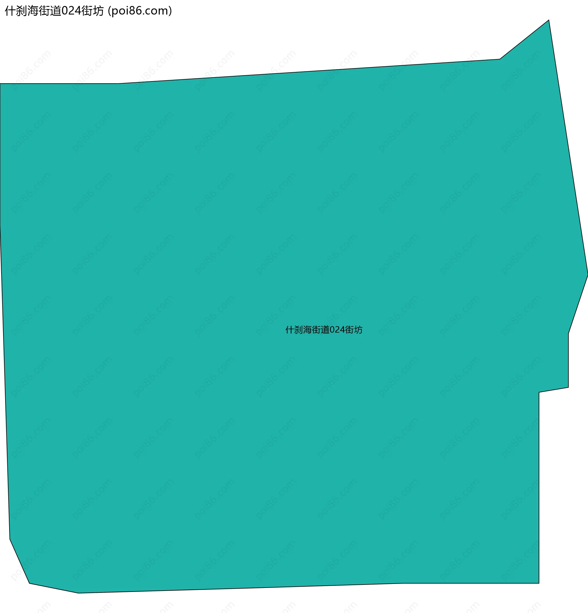 什刹海街道024街坊边界地图