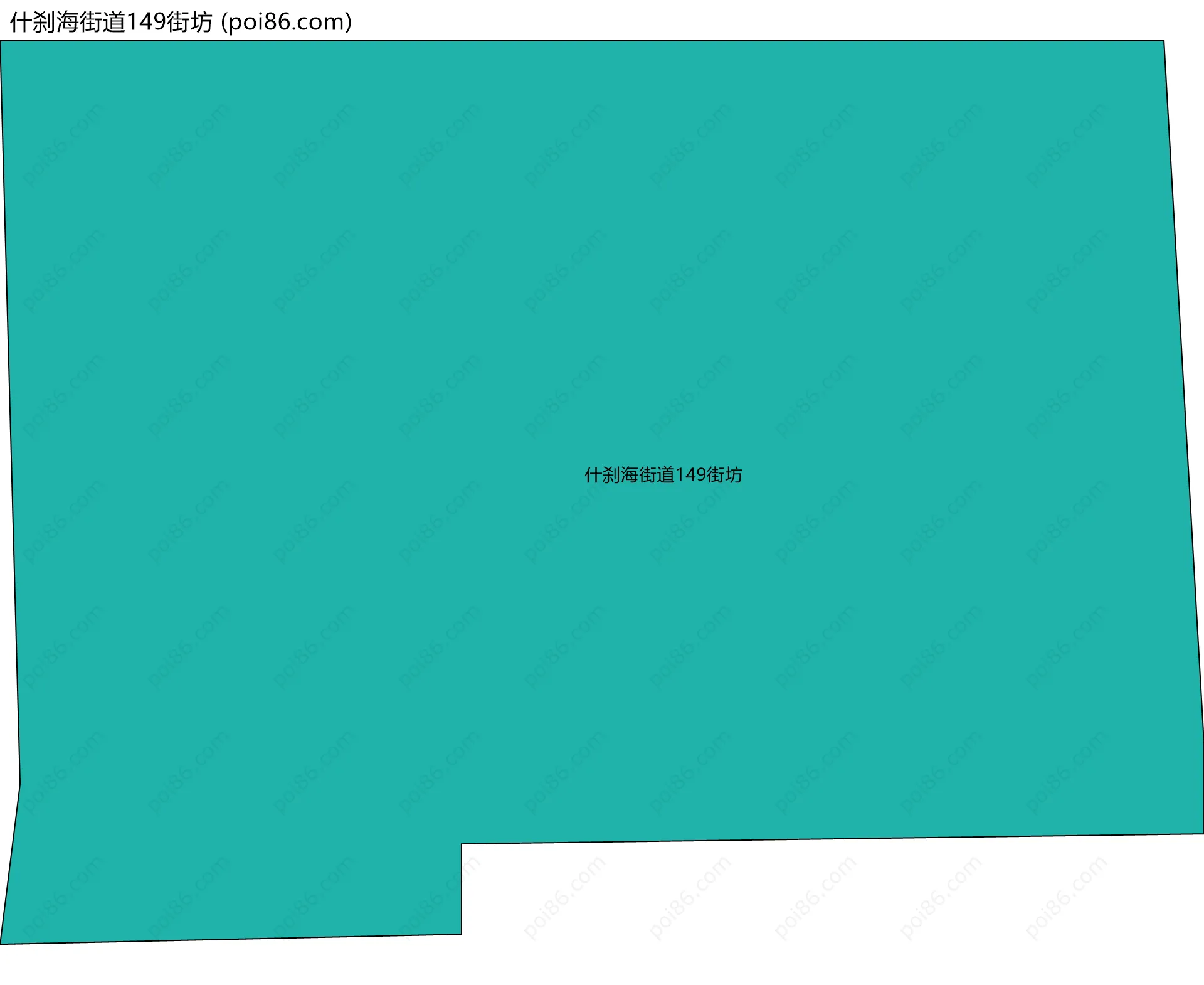 什刹海街道149街坊边界地图