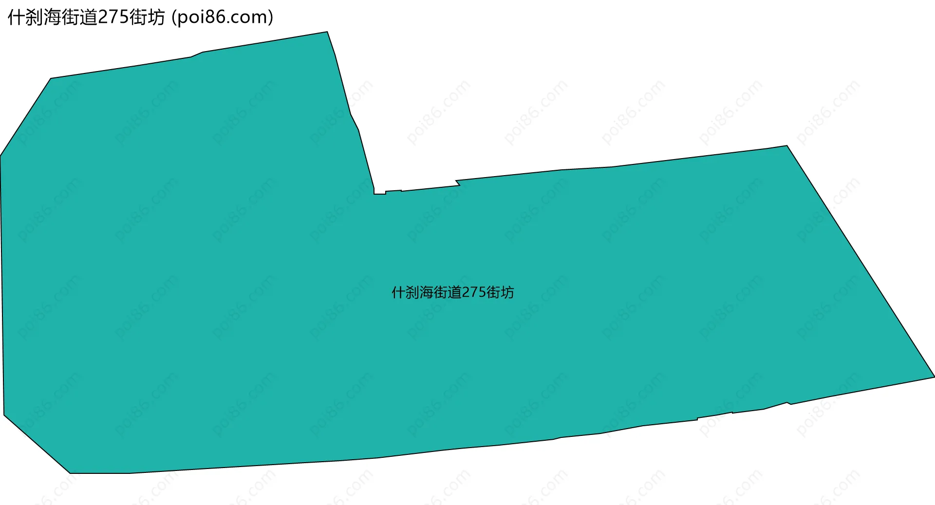 什刹海街道275街坊边界地图