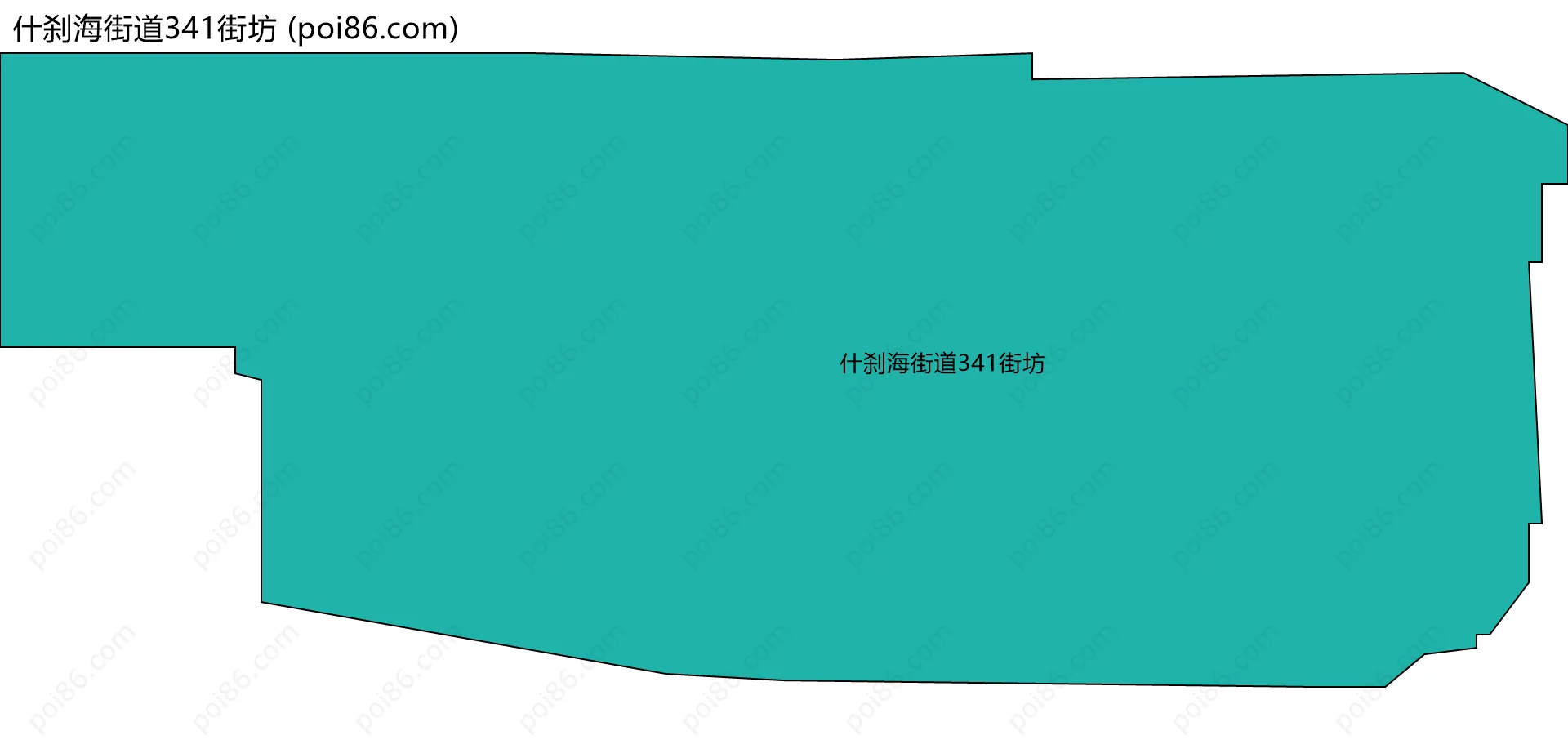 什刹海街道341街坊边界地图