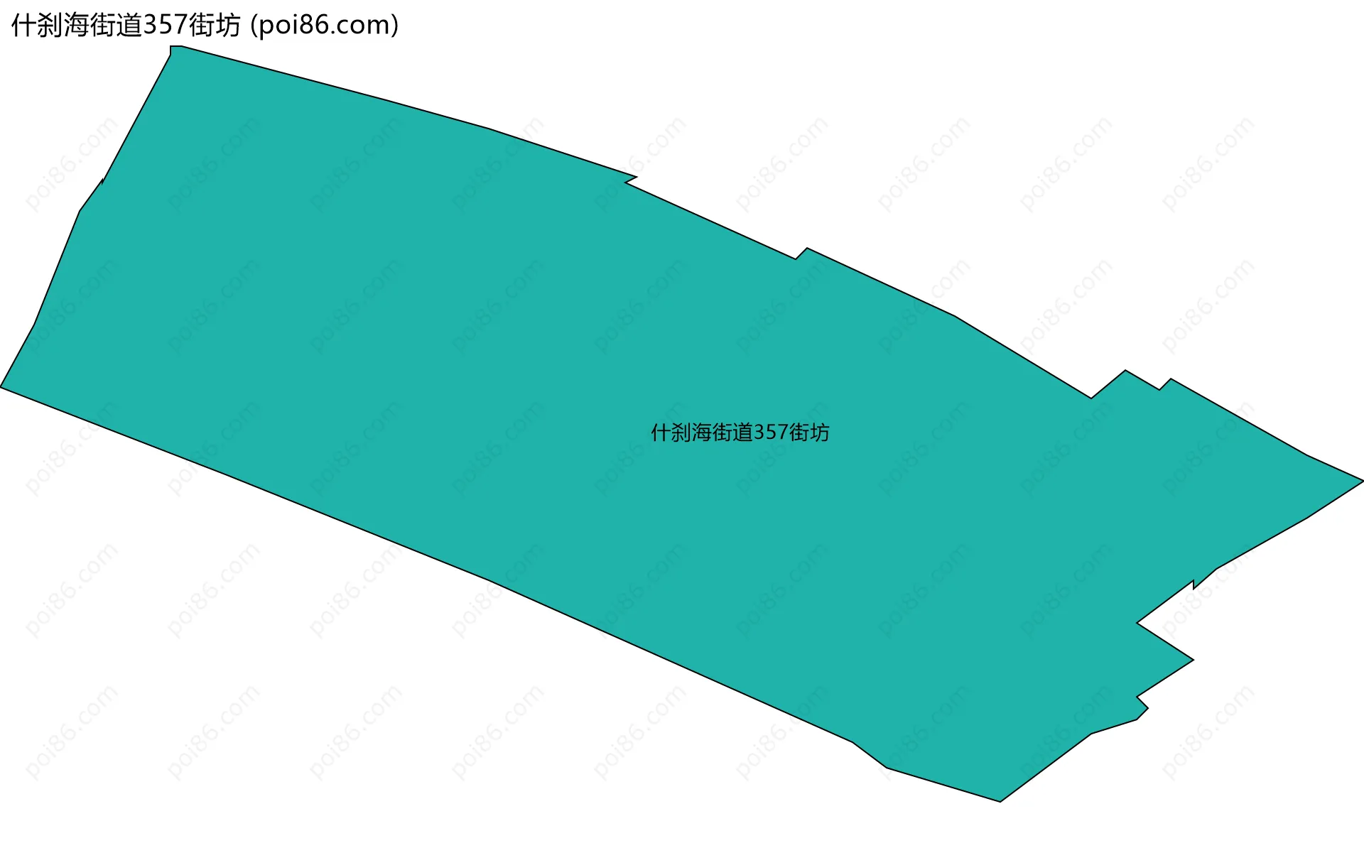 什刹海街道357街坊边界地图