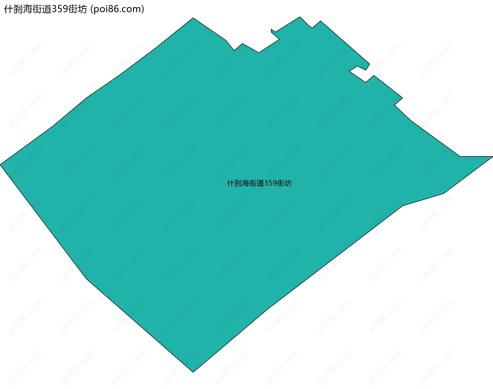 什刹海街道359街坊边界地图
