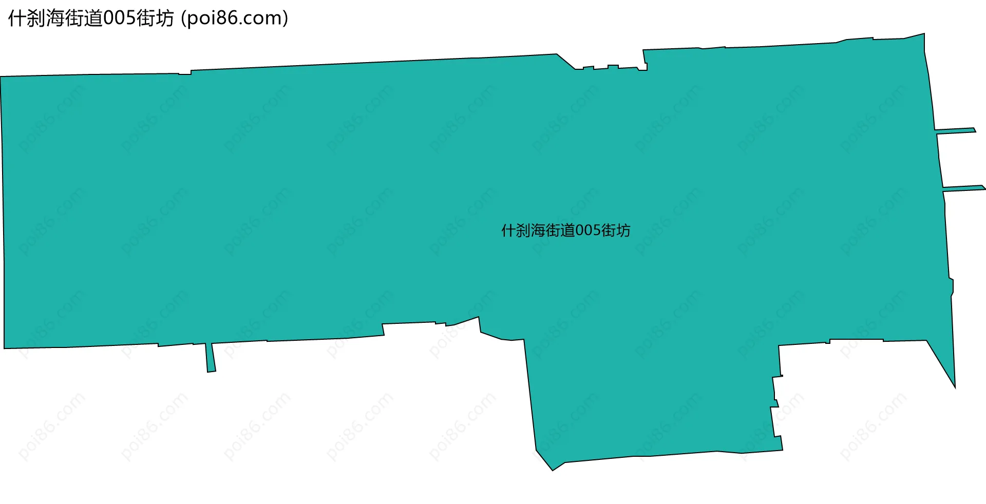 什刹海街道005街坊边界地图