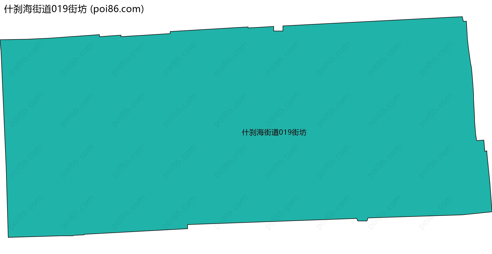 什刹海街道019街坊边界地图