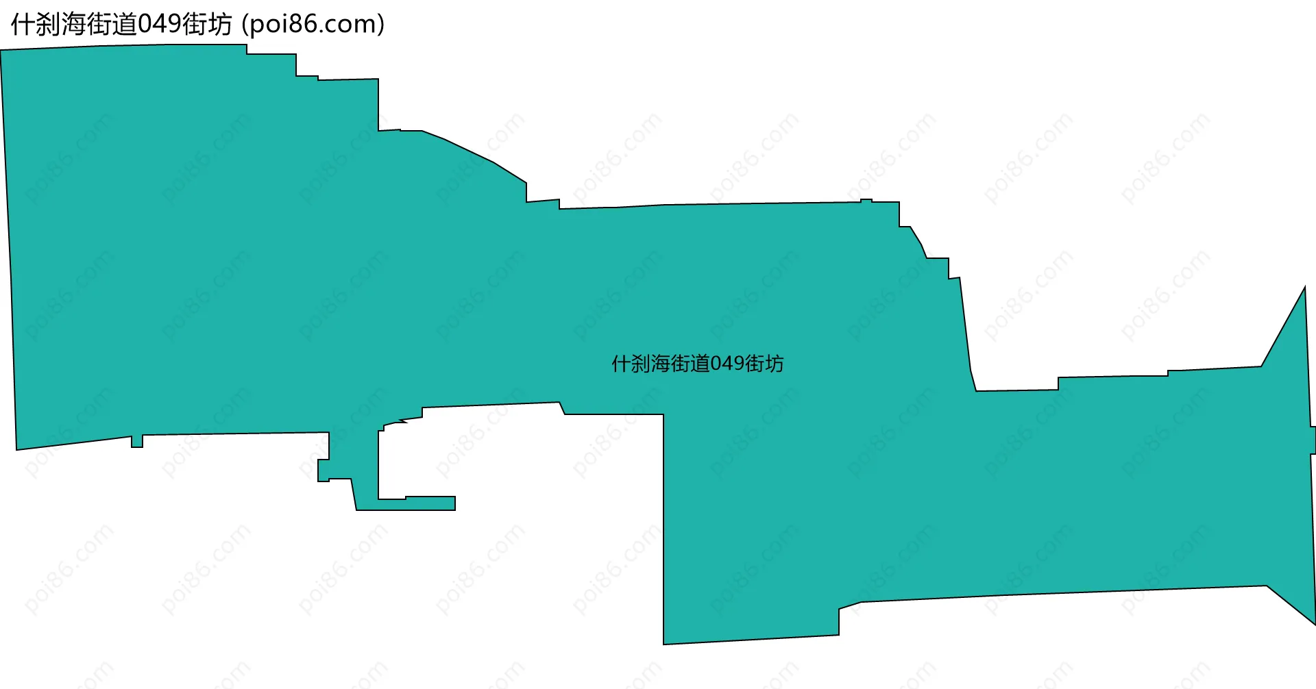 什刹海街道049街坊边界地图