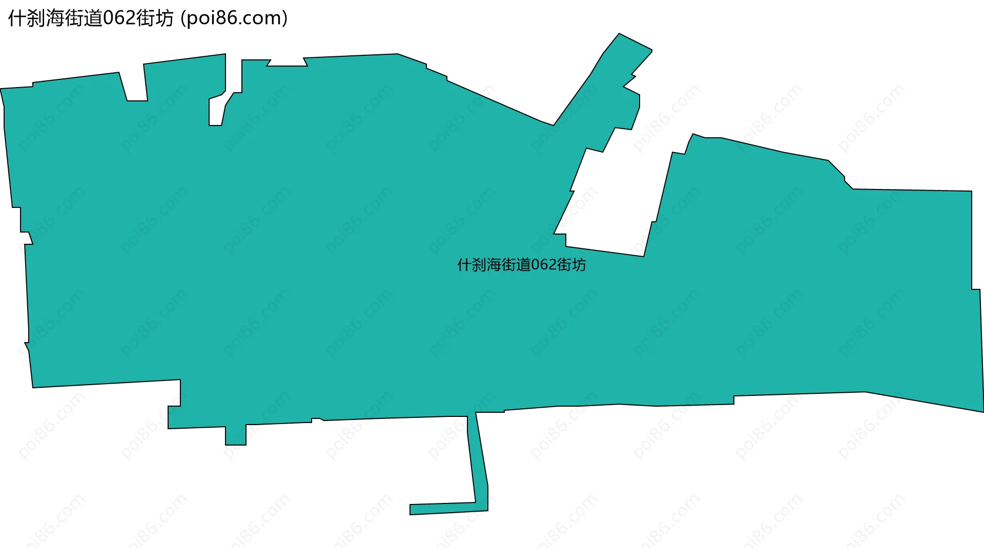 什刹海街道062街坊边界地图