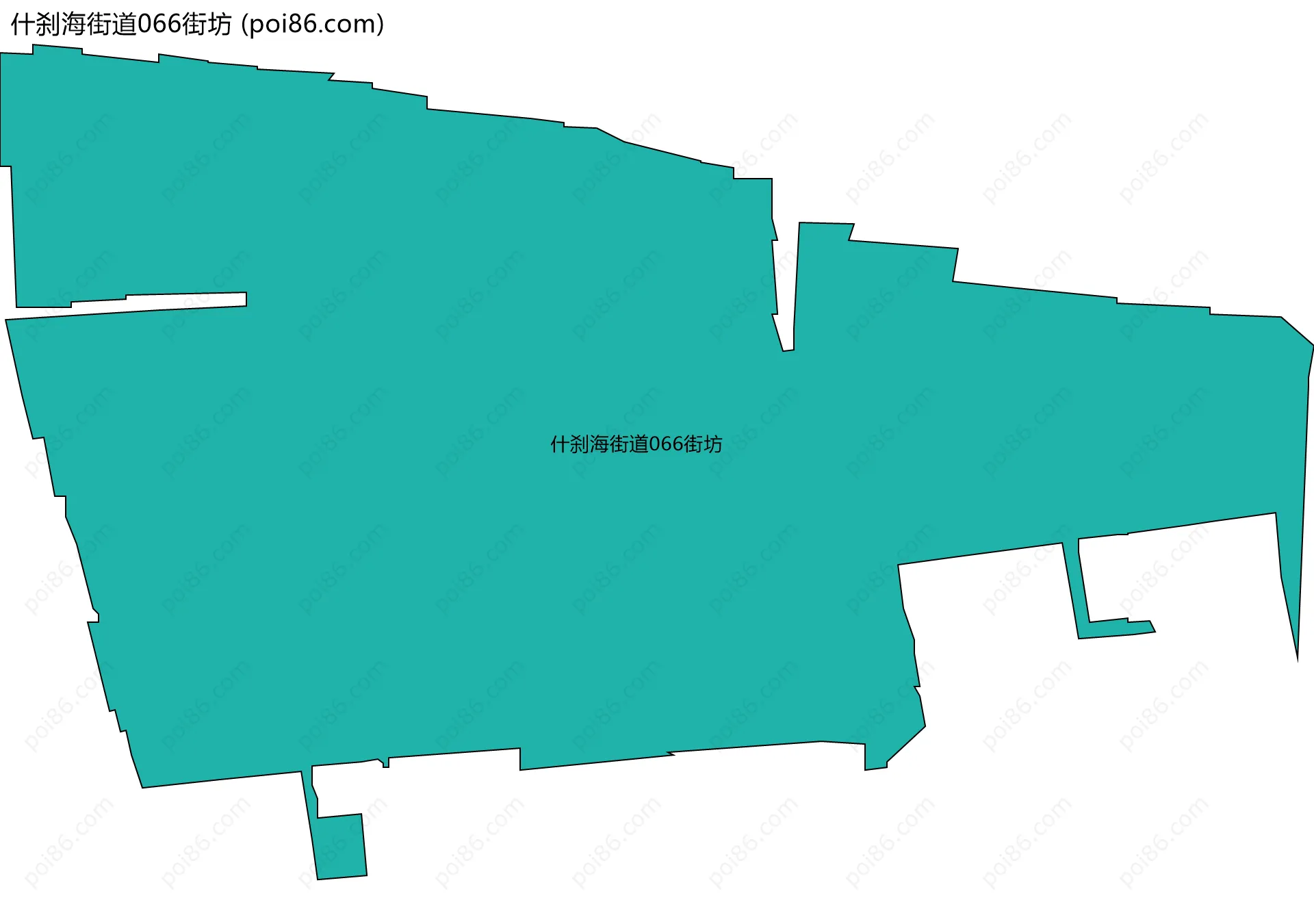 什刹海街道066街坊边界地图