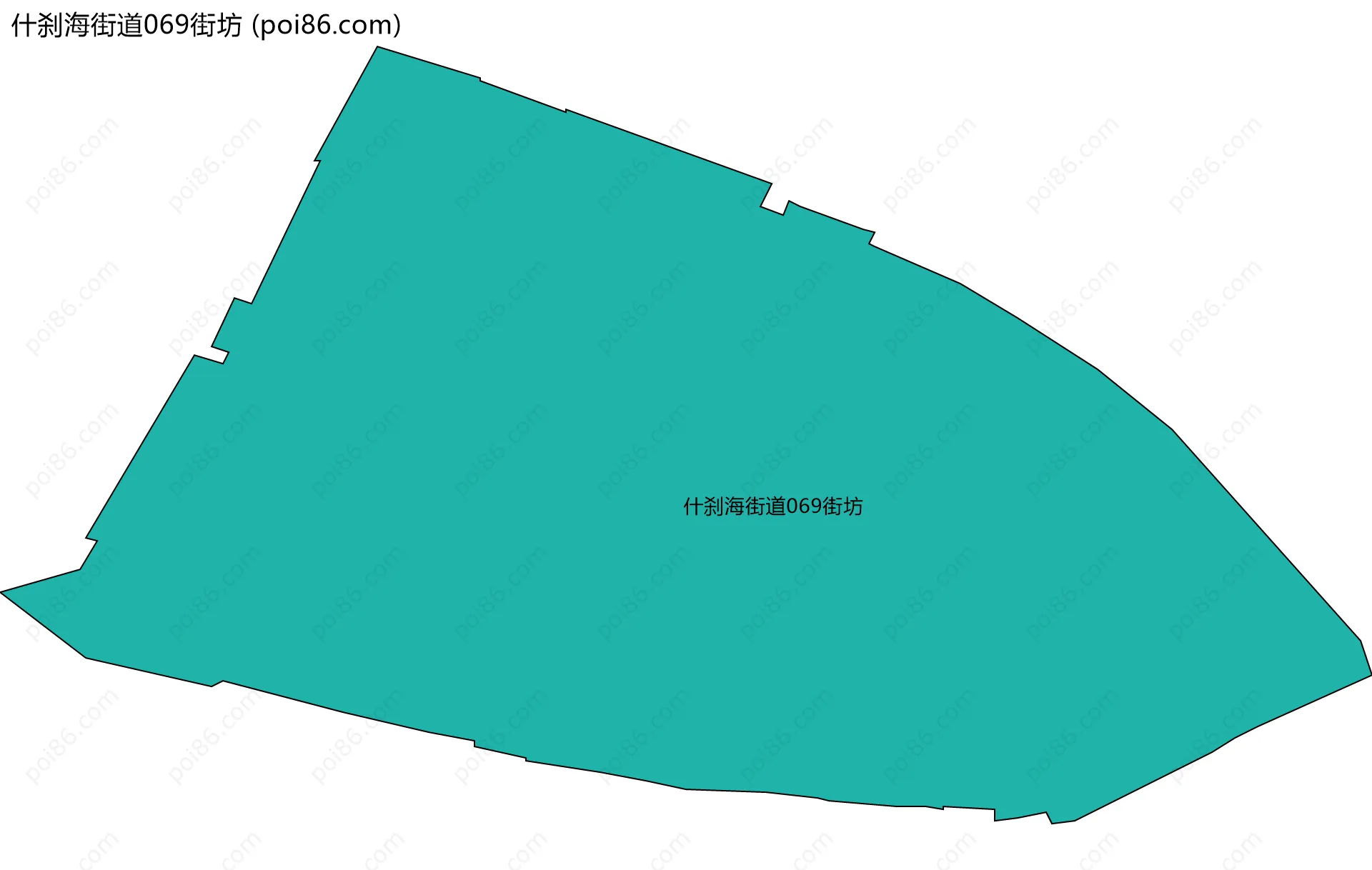 什刹海街道069街坊边界地图
