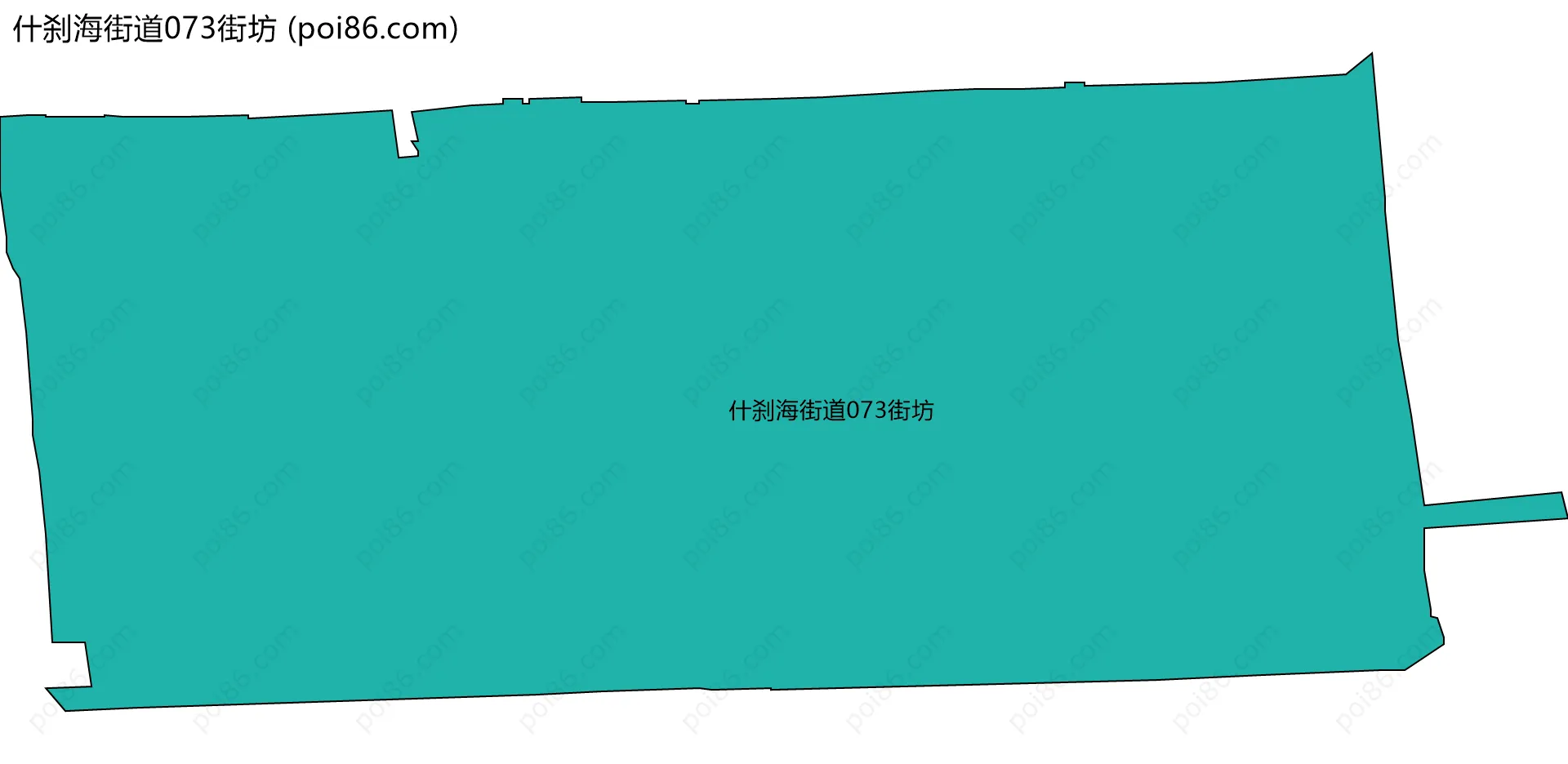 什刹海街道073街坊边界地图